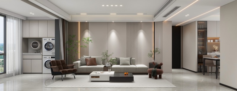 Minimalist Living Room with Elegant Simplicity