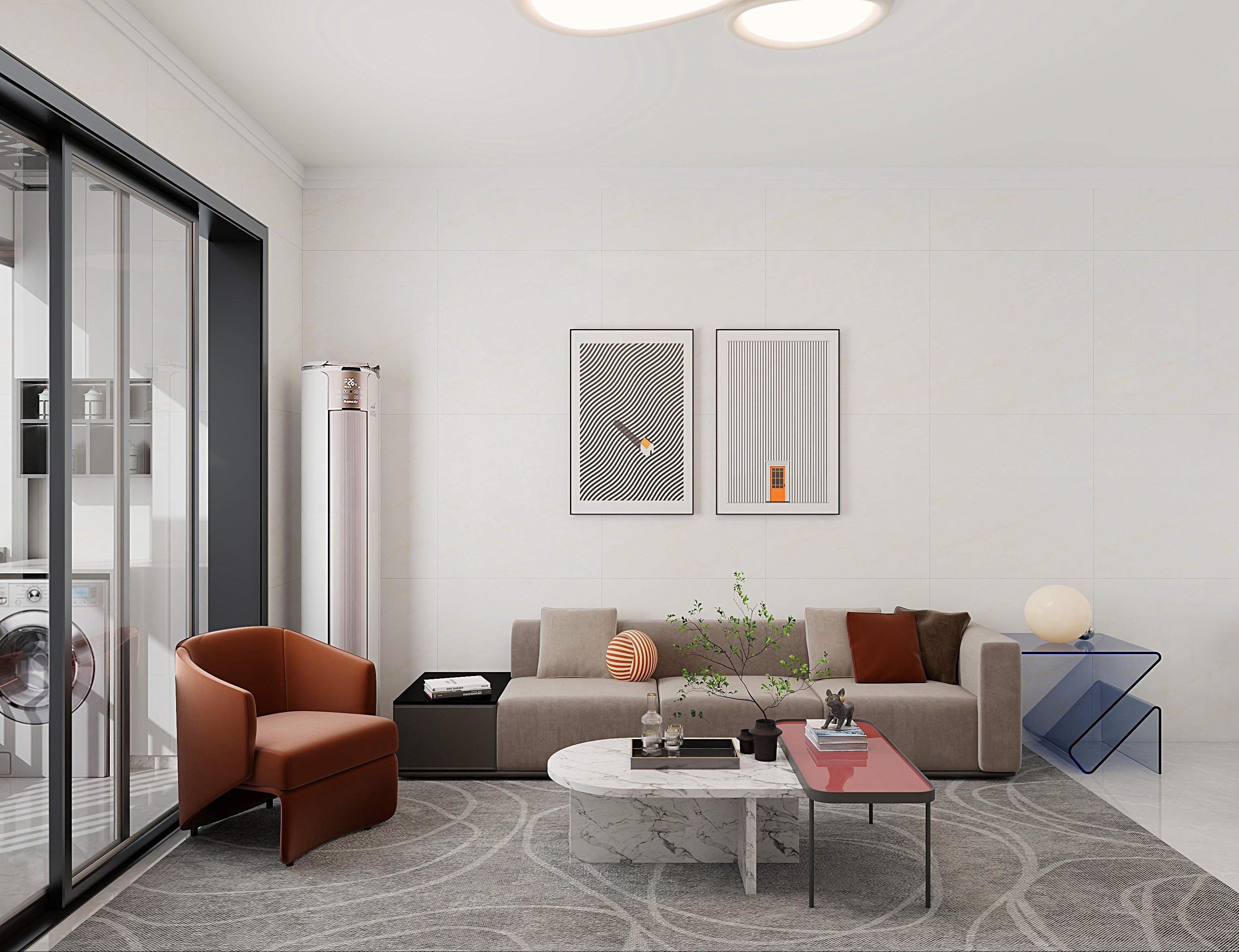 戈峰山下-万科时富金色家园97㎡4室装修效果图