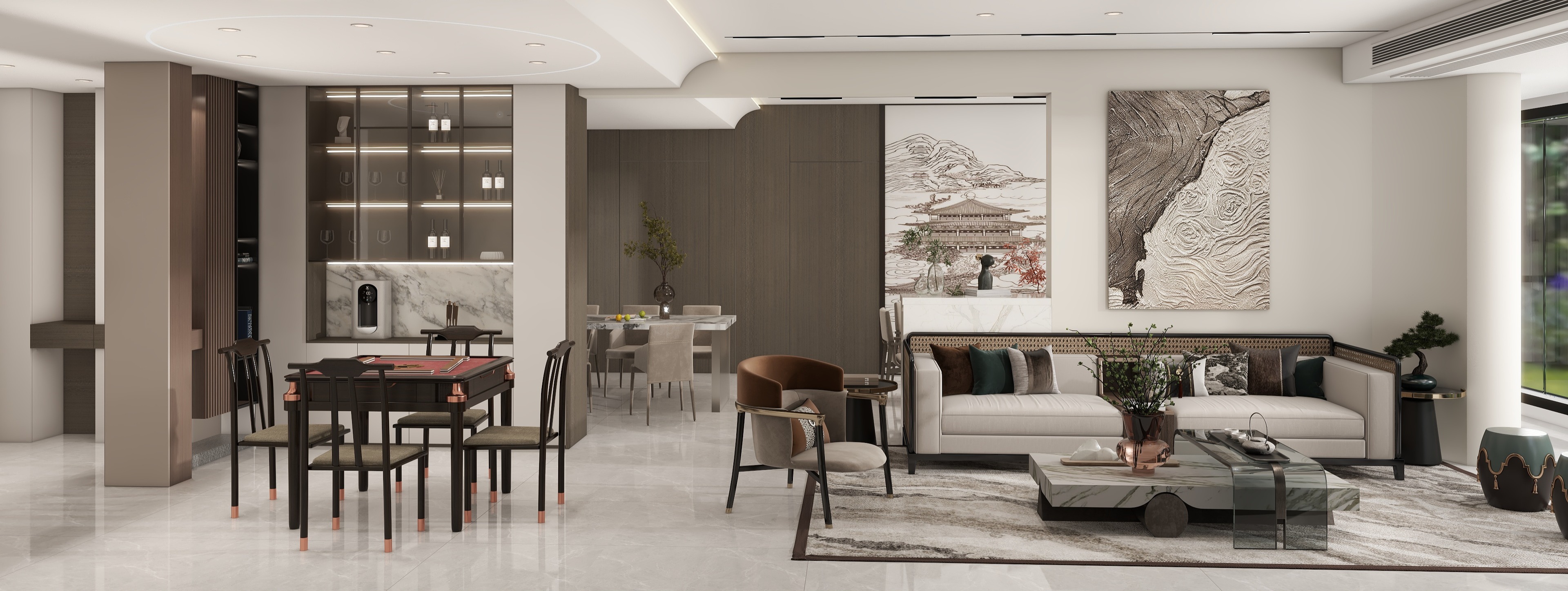 天然居全案设计馆-汇富广场3栋3-4 3-5陈先生-装修设计方案