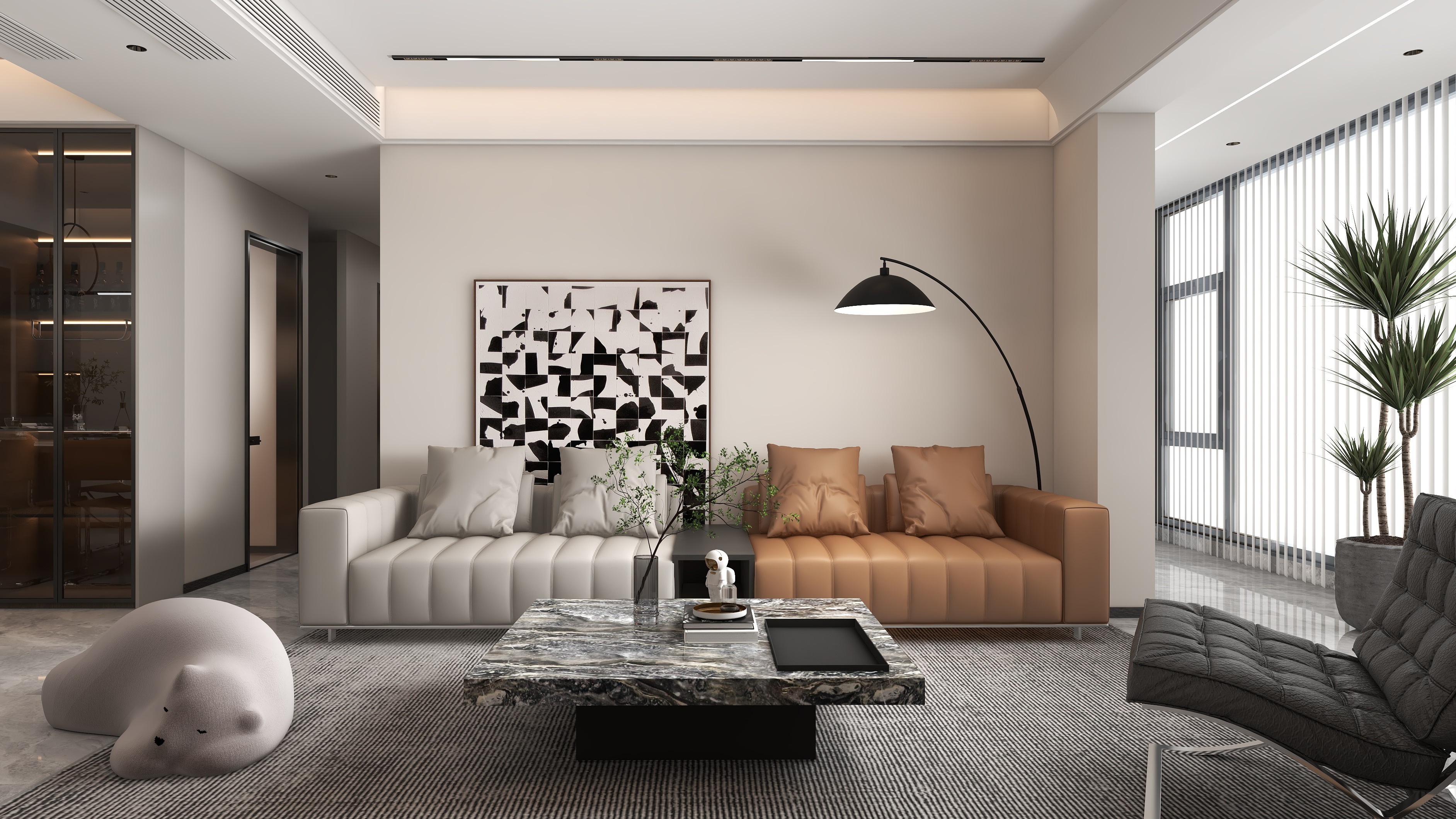 书涵|Harder-【江岸臻园】119m²现代轻奢装修效果图