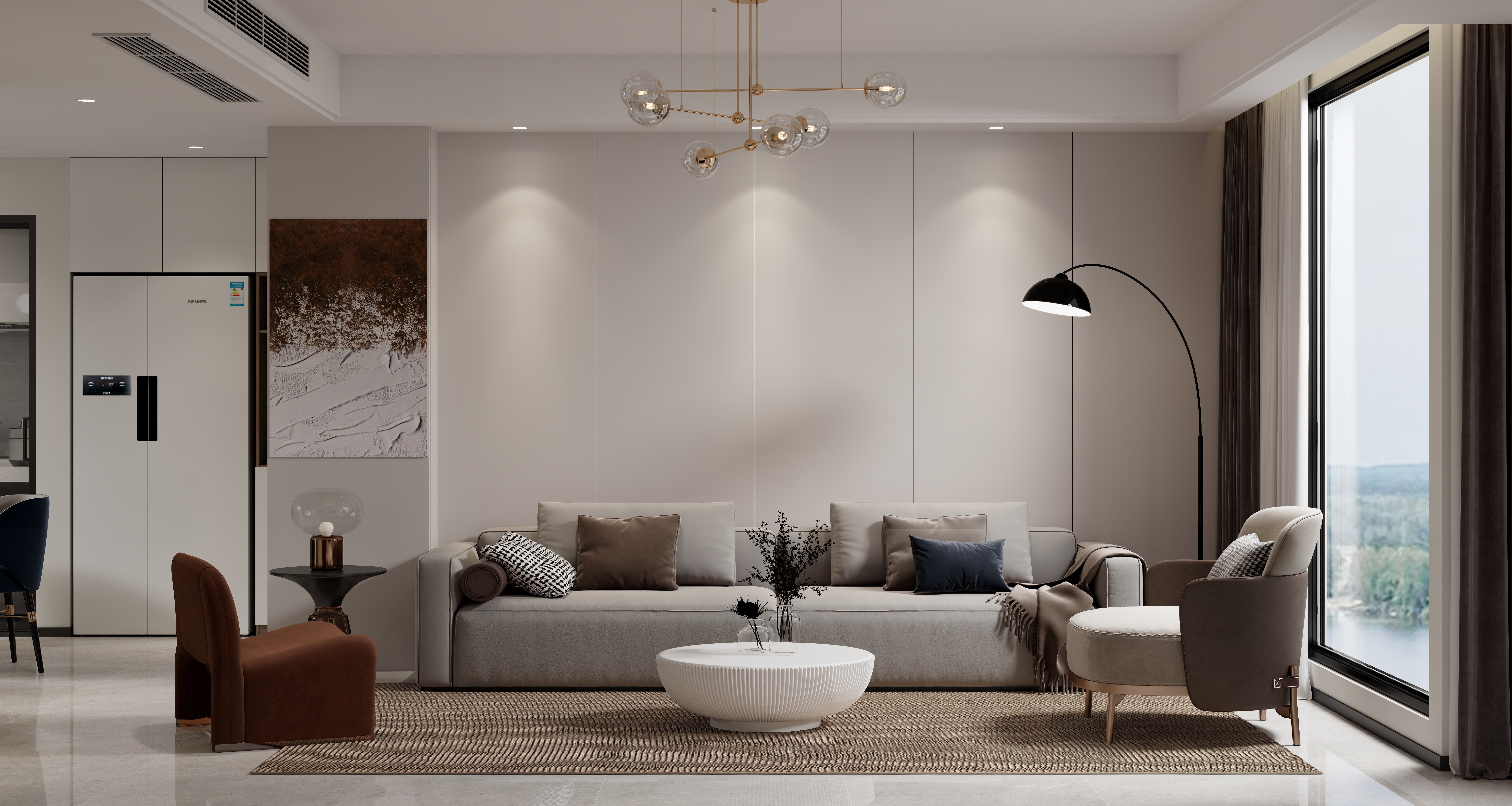 塑梧设计-【天合凯旋城】-150平现代全屋设计-装修设计方案