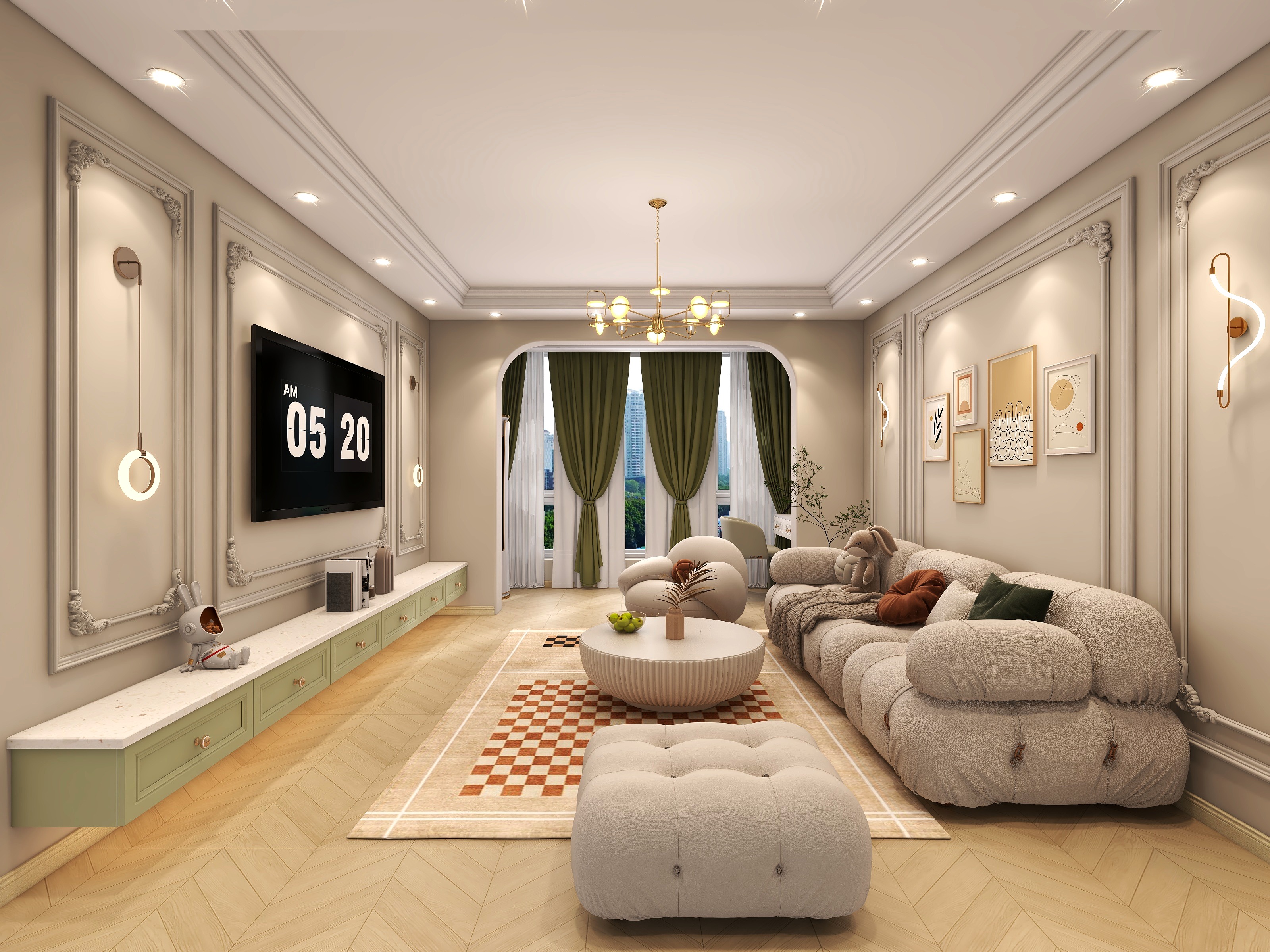 迷嘛奇设计莫沙江-东湖悦龙湾 2-2-301  hamit-装修设计方案