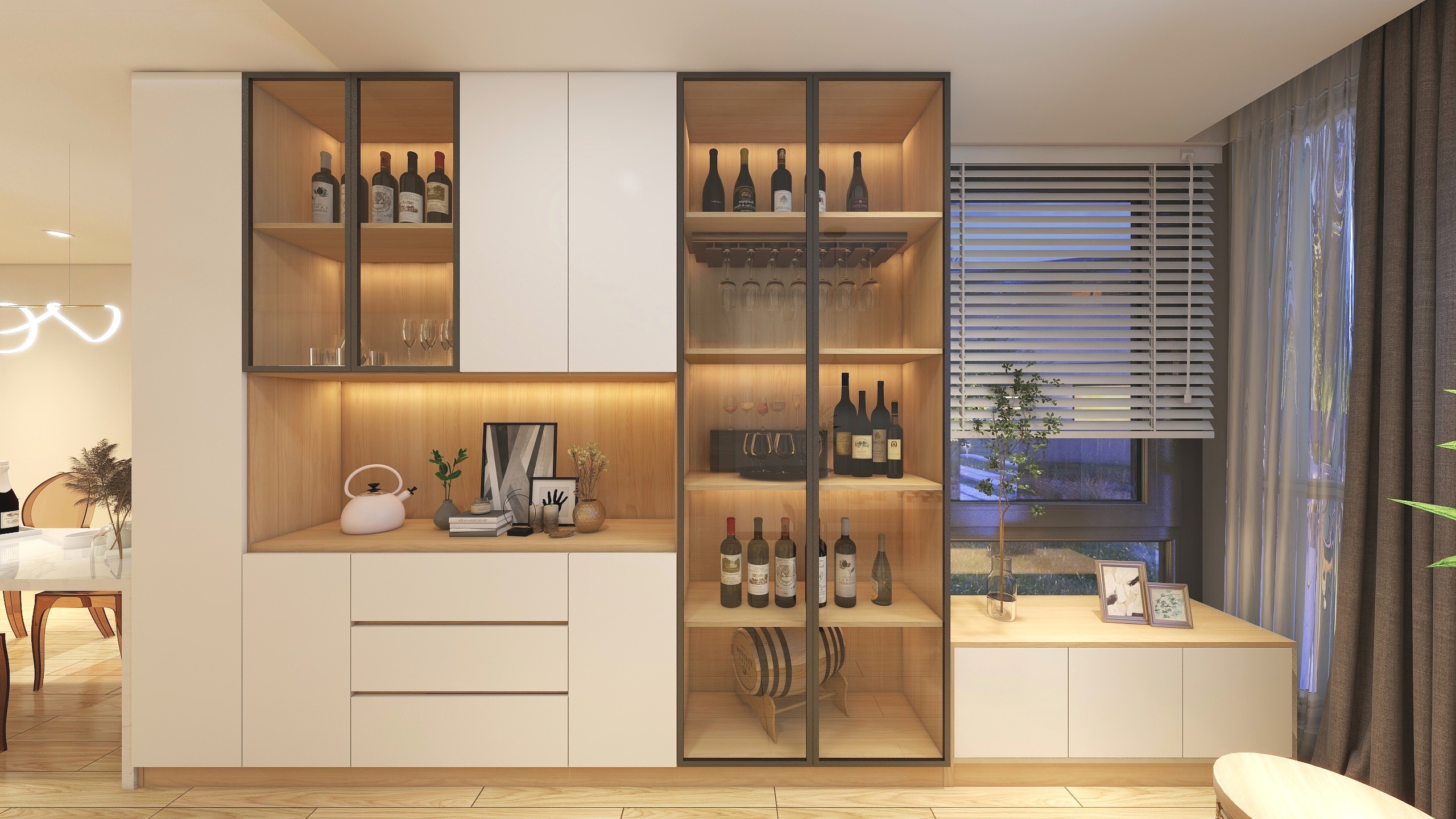 Ronaldinho~-126㎡原木风装修效果图