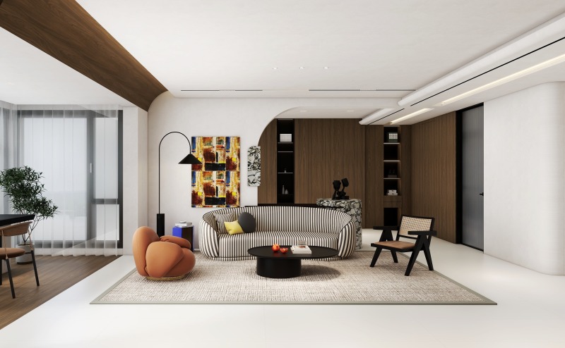 Art Deco Living Room with Modern Twist