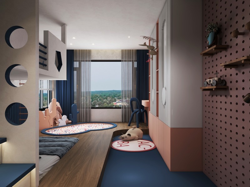 Fun & Functional Art Deco Kids' Room