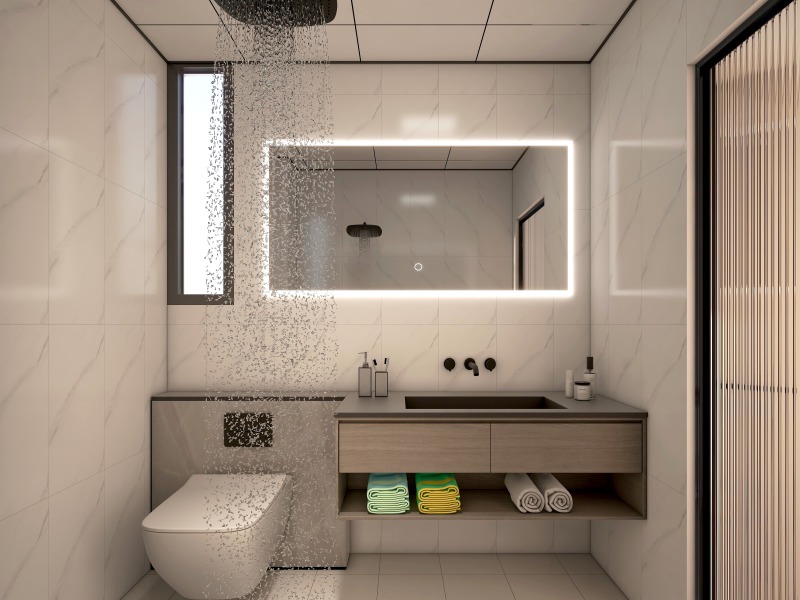 Modern Small Bathroom with Elegant Details