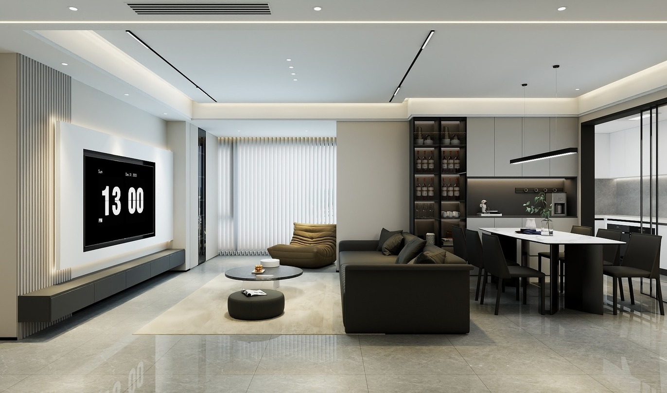 STARS星空设计-富霖公寓现代简约112㎡4室装修效果图