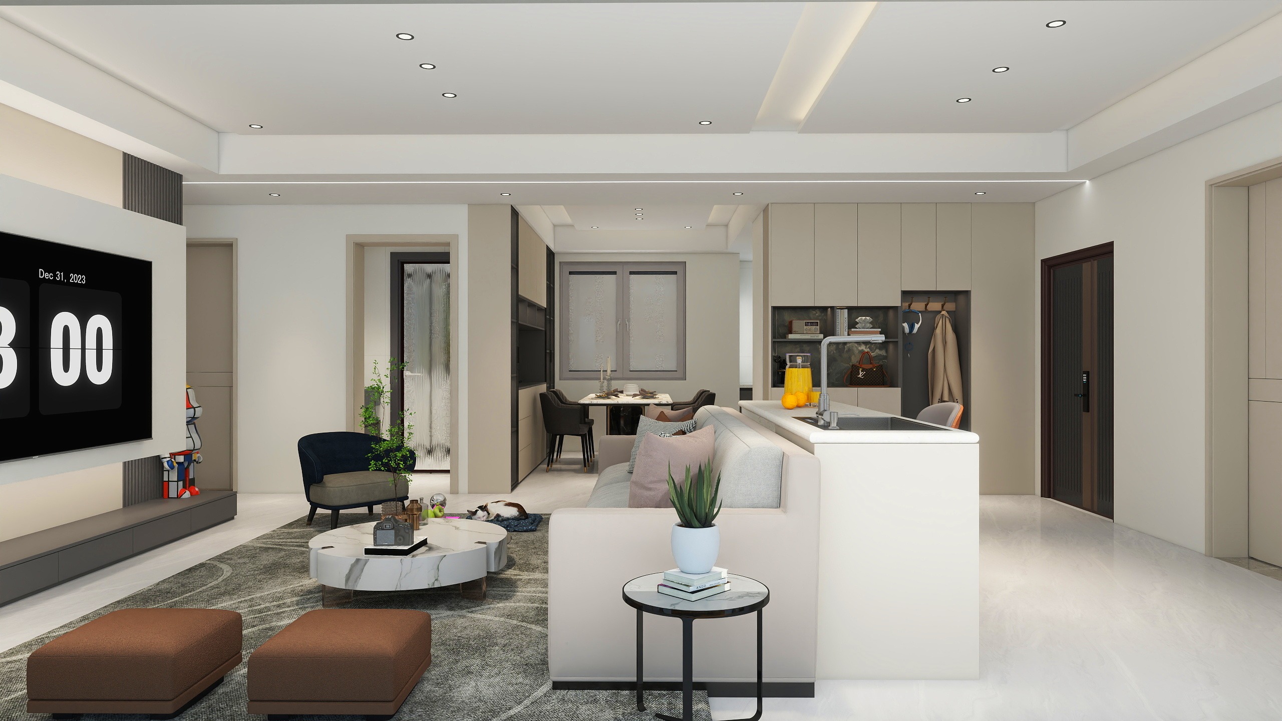 齐望-125㎡3室装修效果图