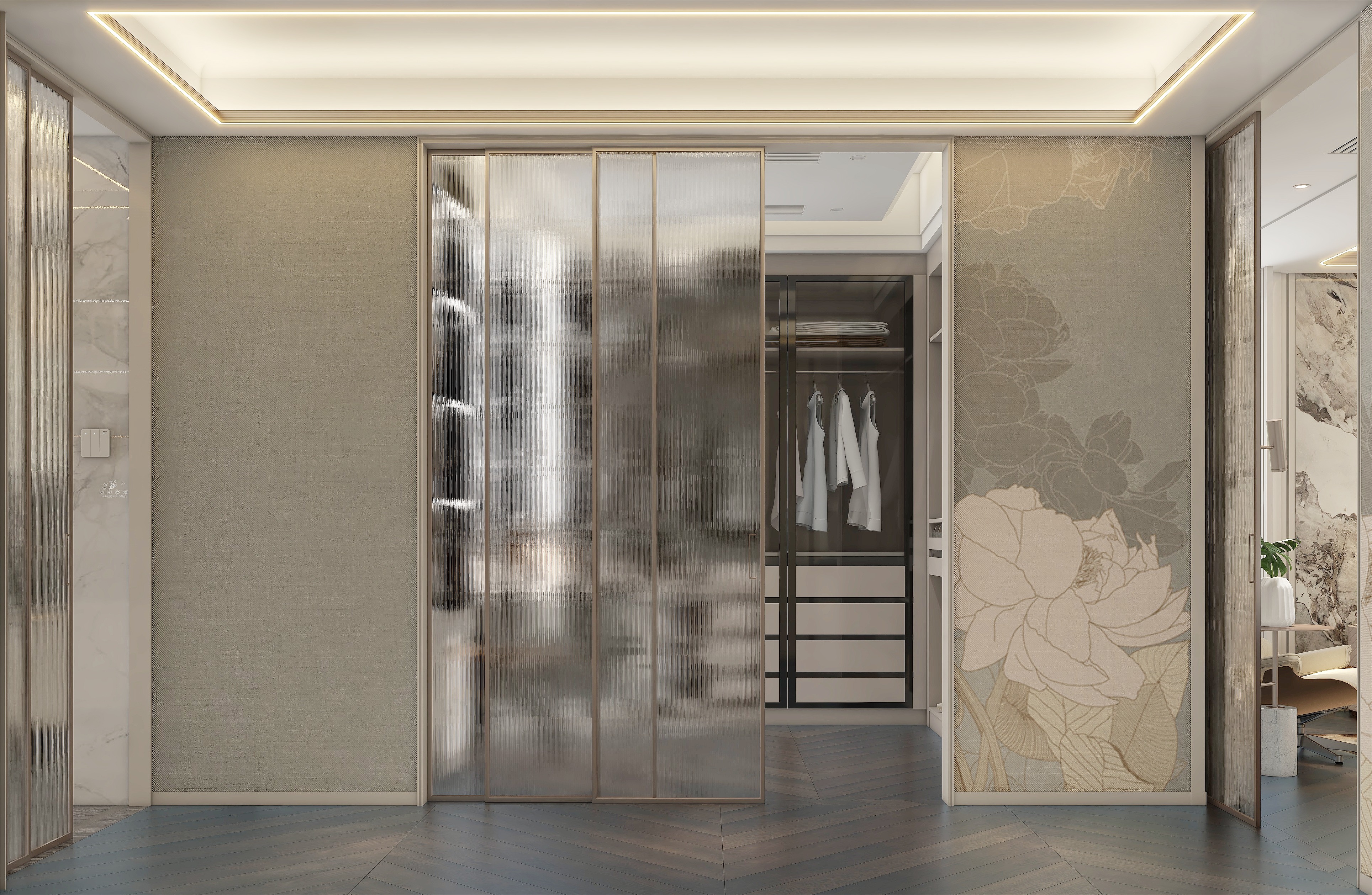 黄建-《嘉禾》新中式轻奢别墅带庭院装修效果图