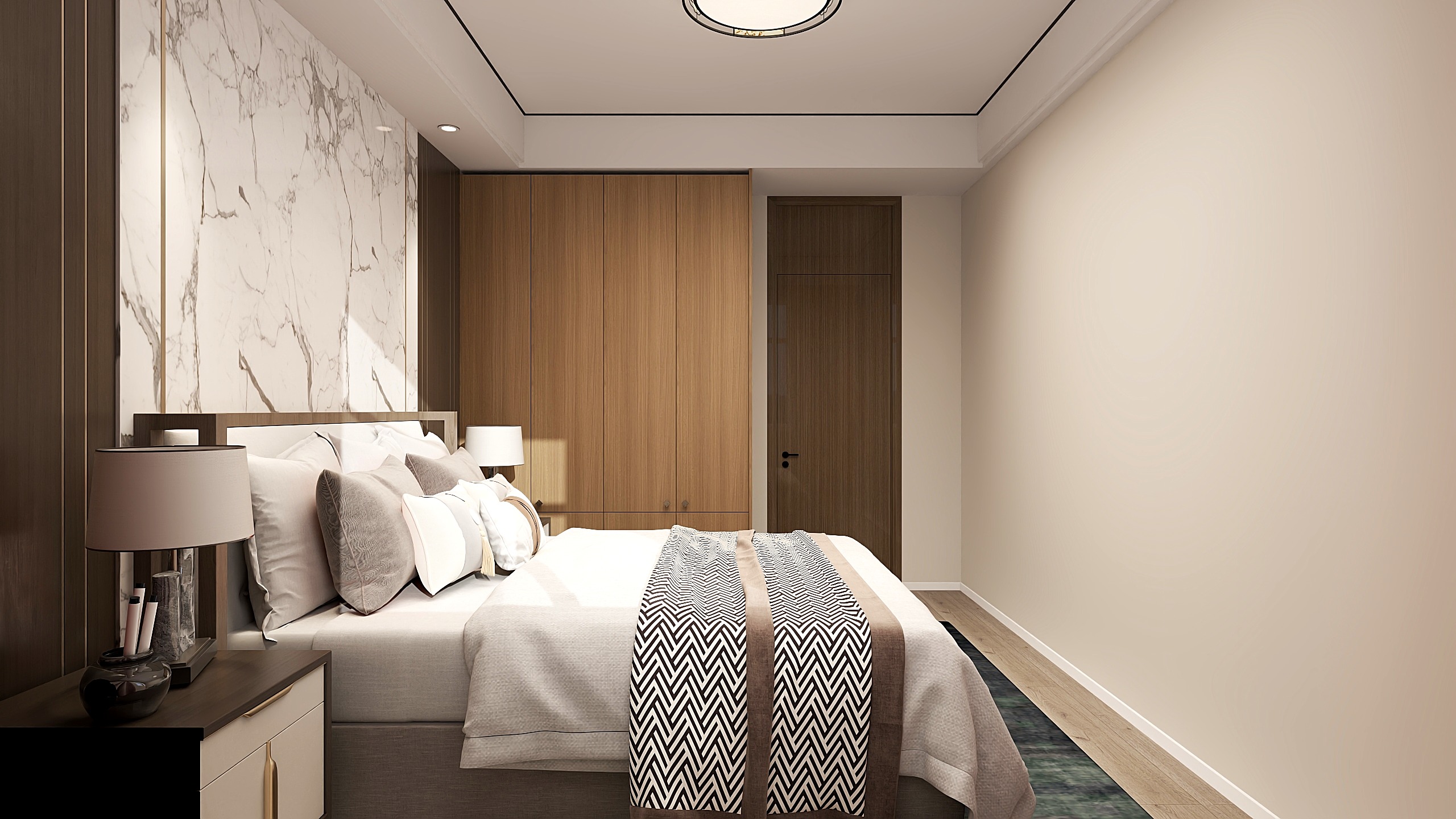 凯瑞19962366650-新中大横厅装修效果图