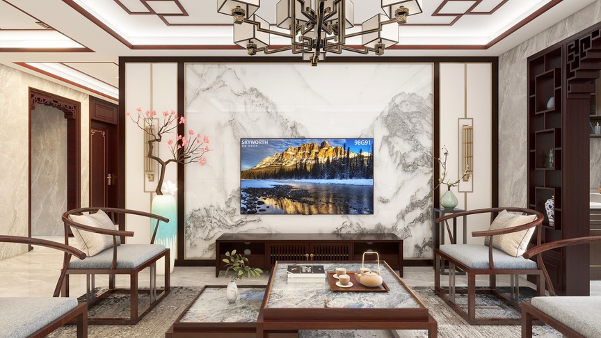 设计师苏迪-《黄昏》210m²装修效果图