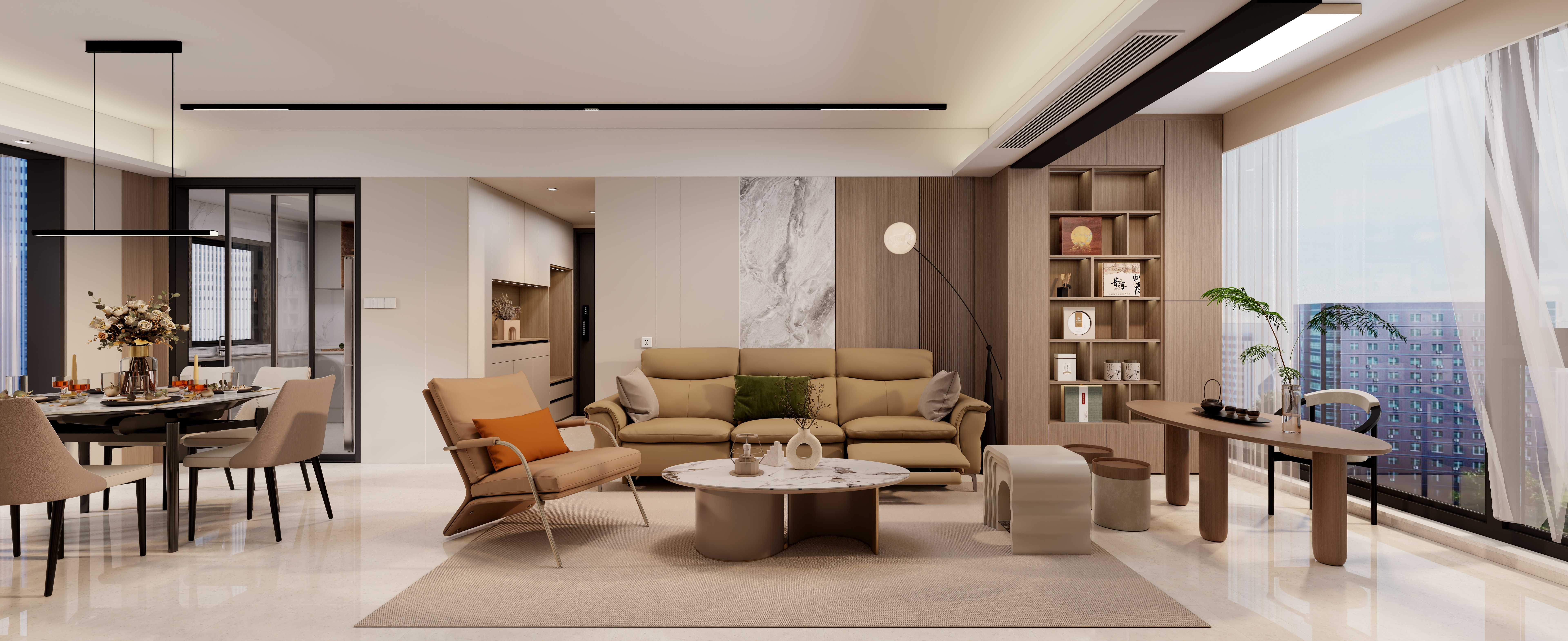 戴剑军-保利和悦滨江样板房装修效果图