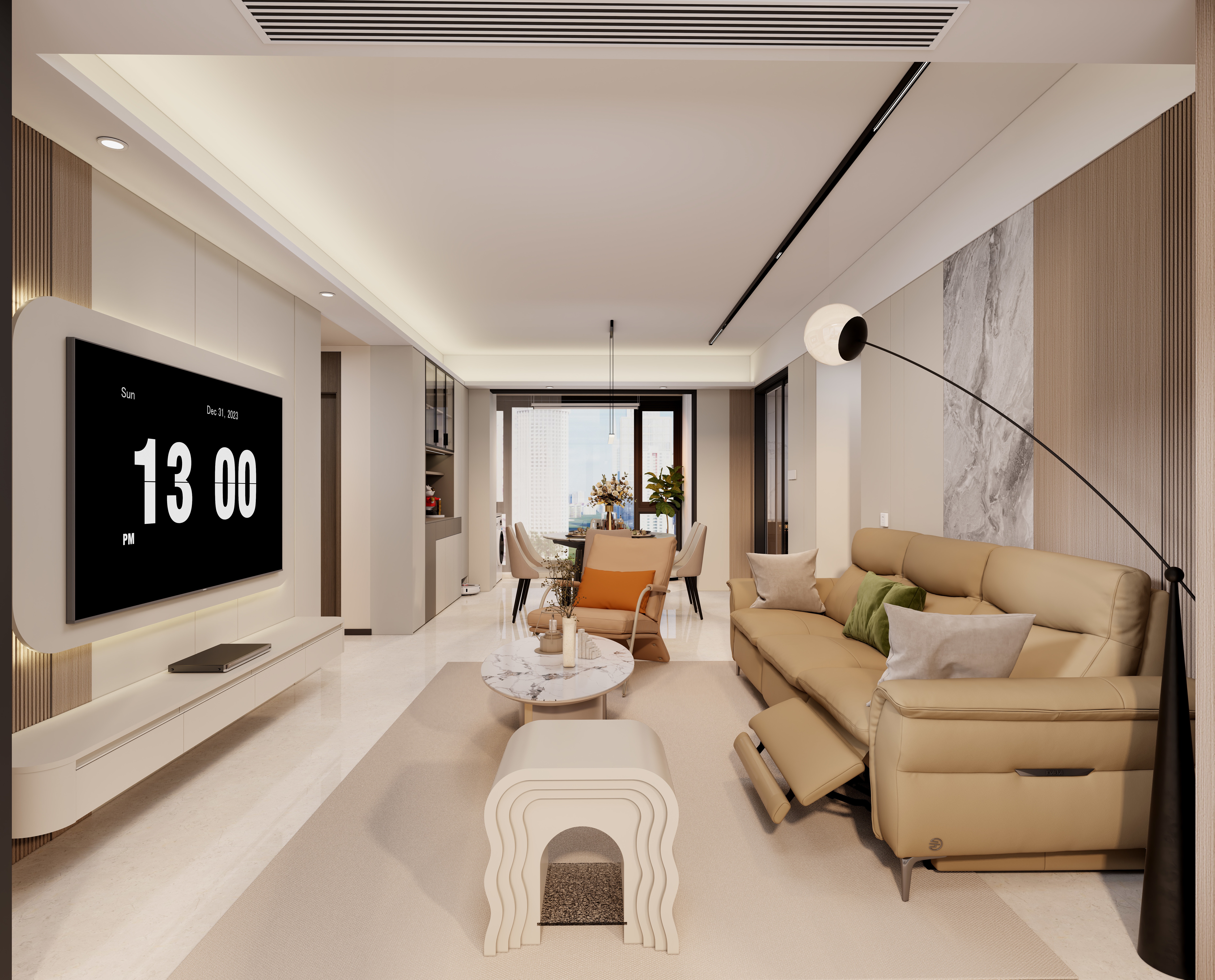 戴剑军-保利和悦滨江样板房装修效果图