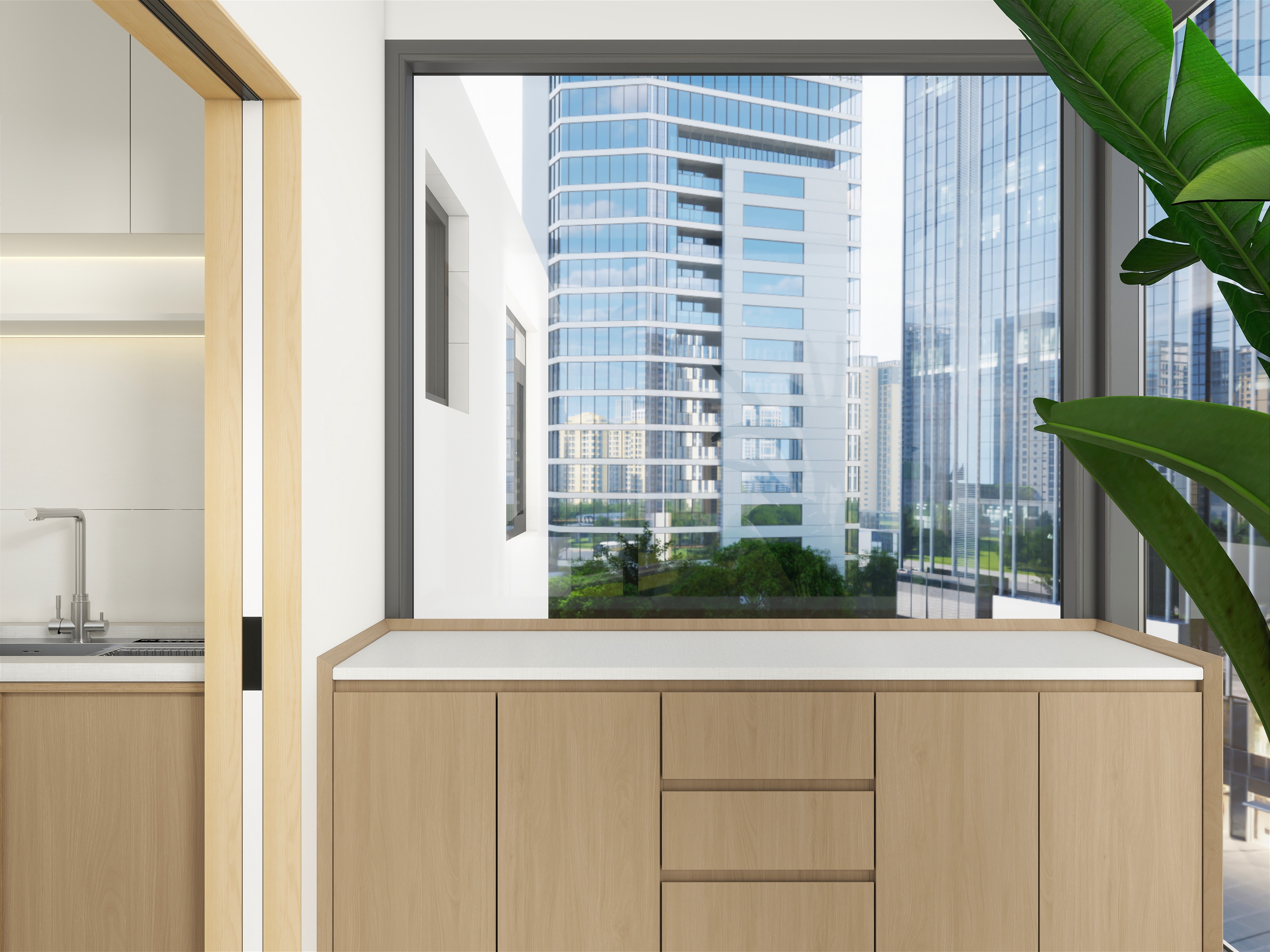 艺简设计工作室-远城圣景2期120㎡3室装修效果图