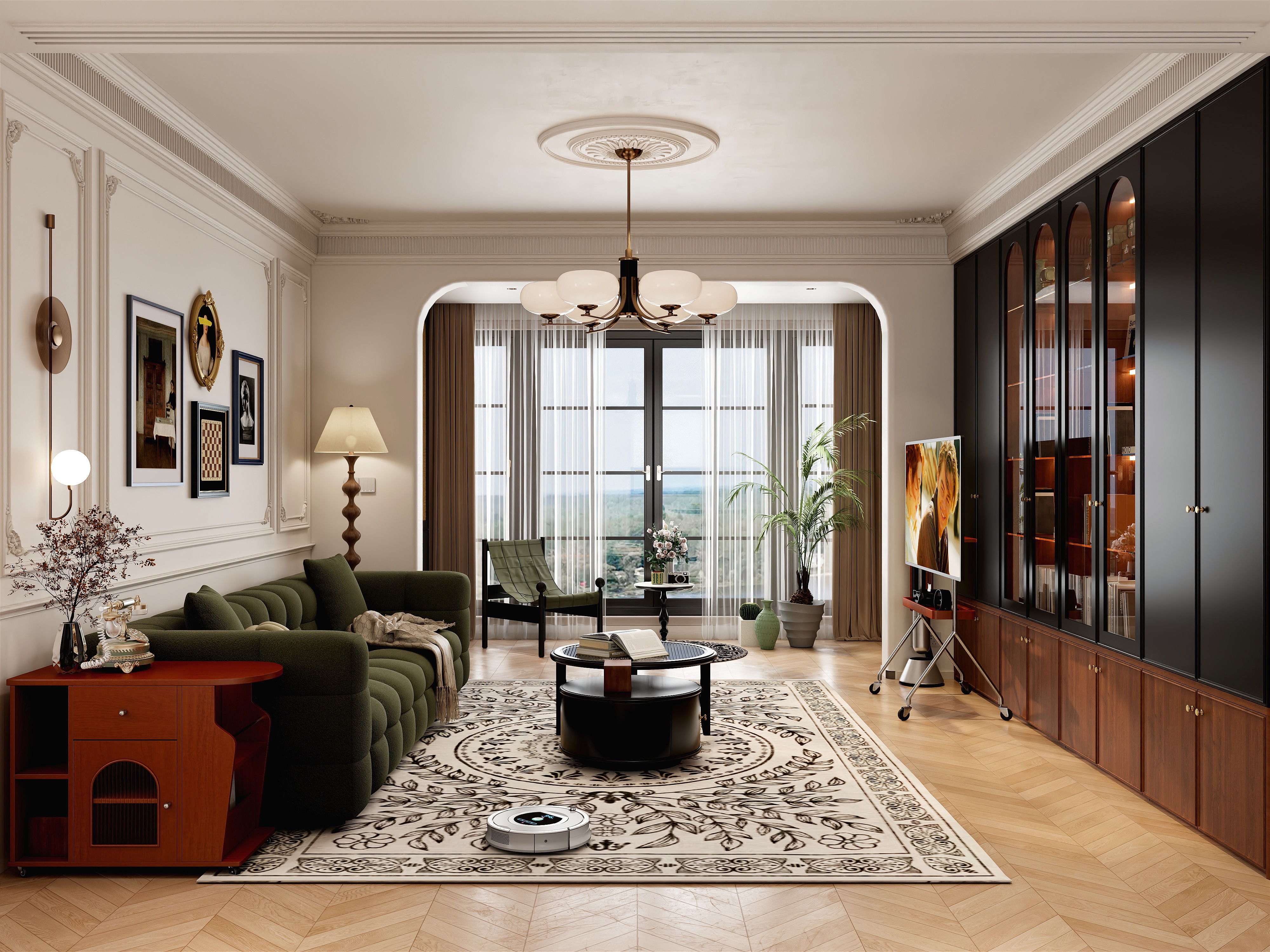 大楚_设计_-古韵绿+黑莓色-装修设计方案