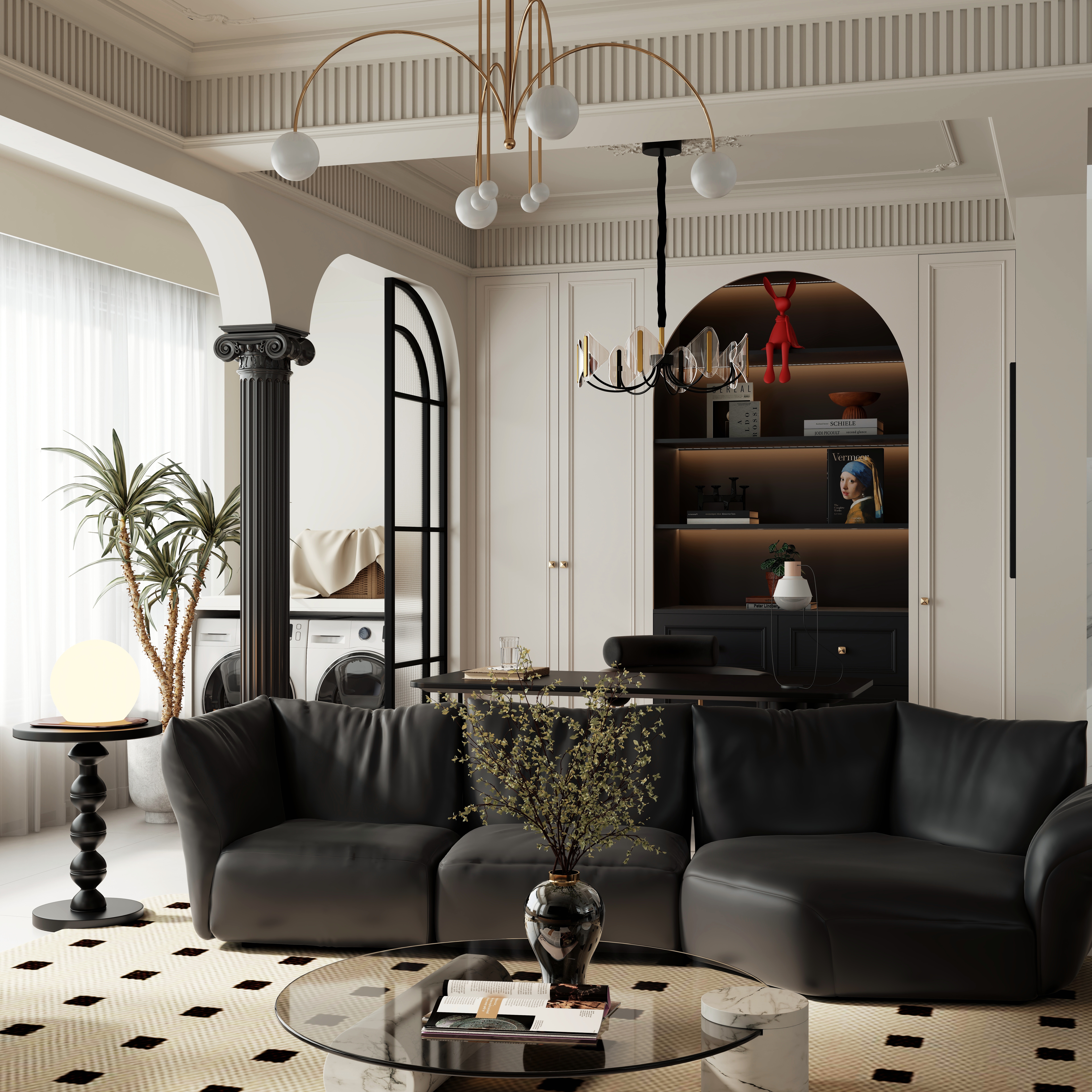 美多全定制家居-顶复式御宾府复古法式风格-装修设计方案