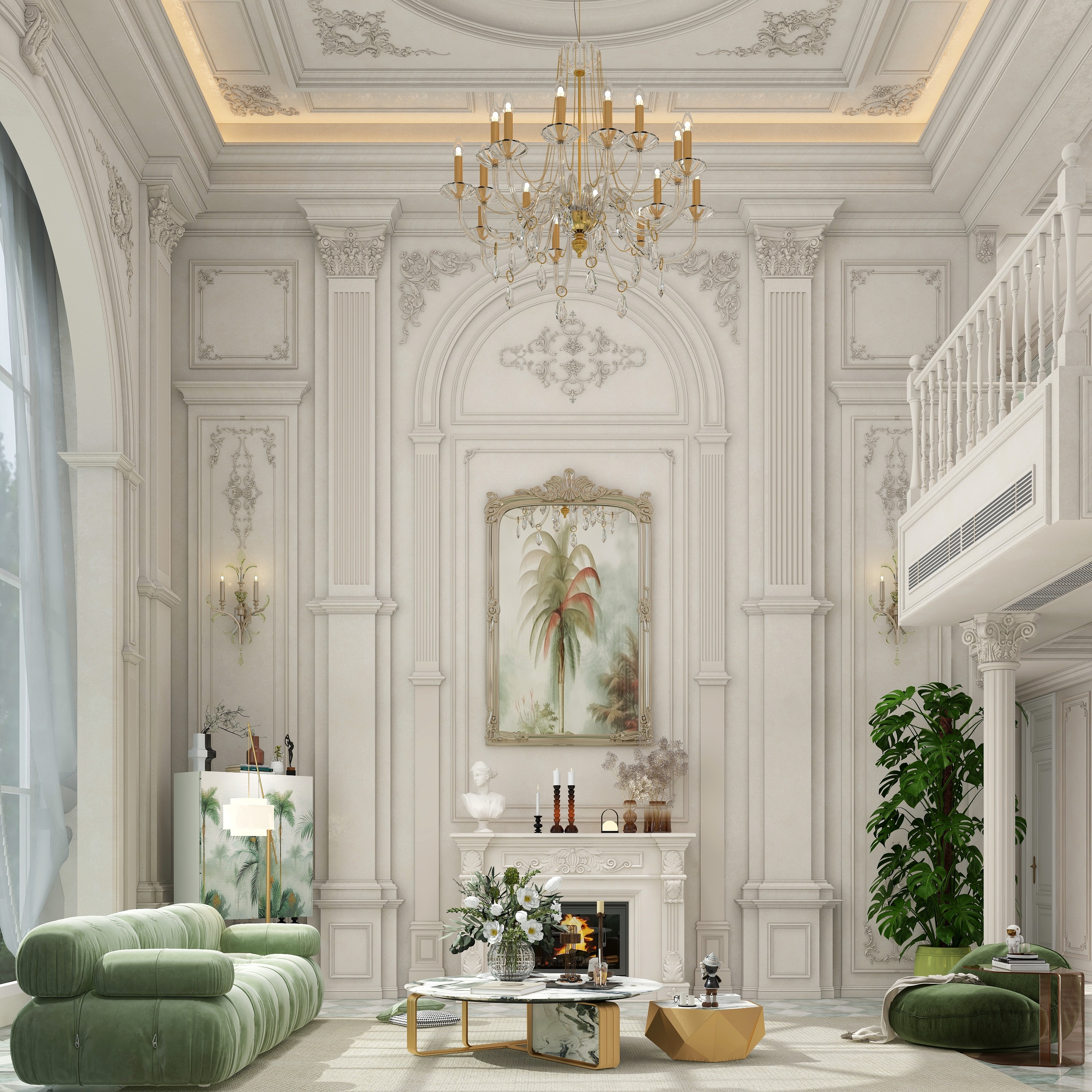 设计师邓杰-（法式别墅）自由造型建模-装修设计方案