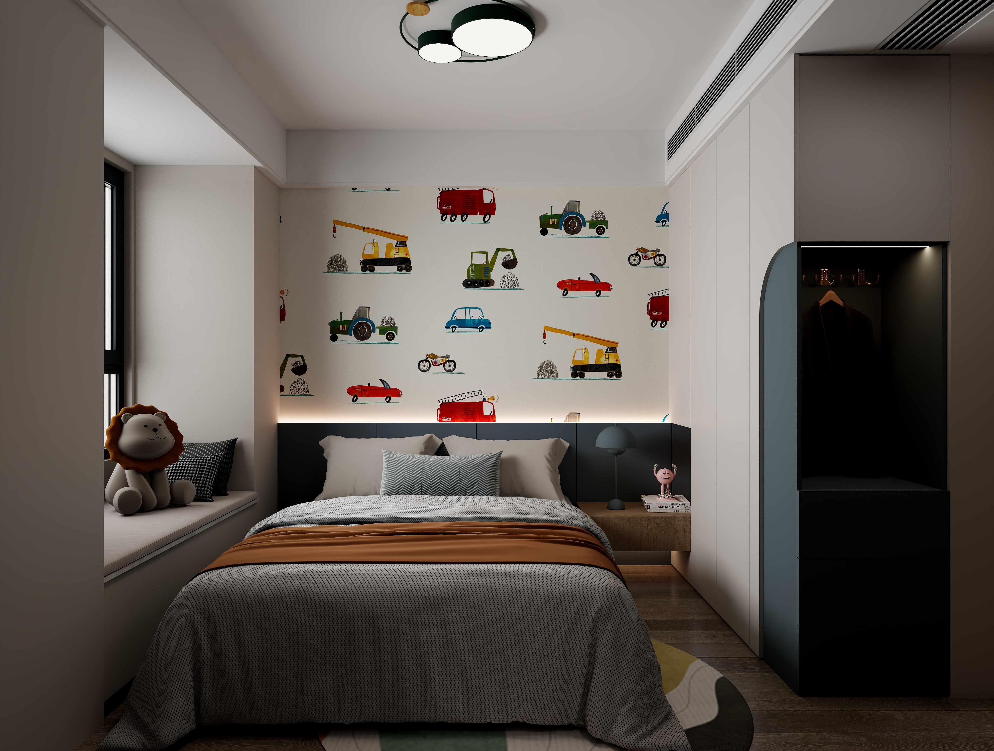 至简名设一钱春-169平现代简约三居室【春】装修效果图