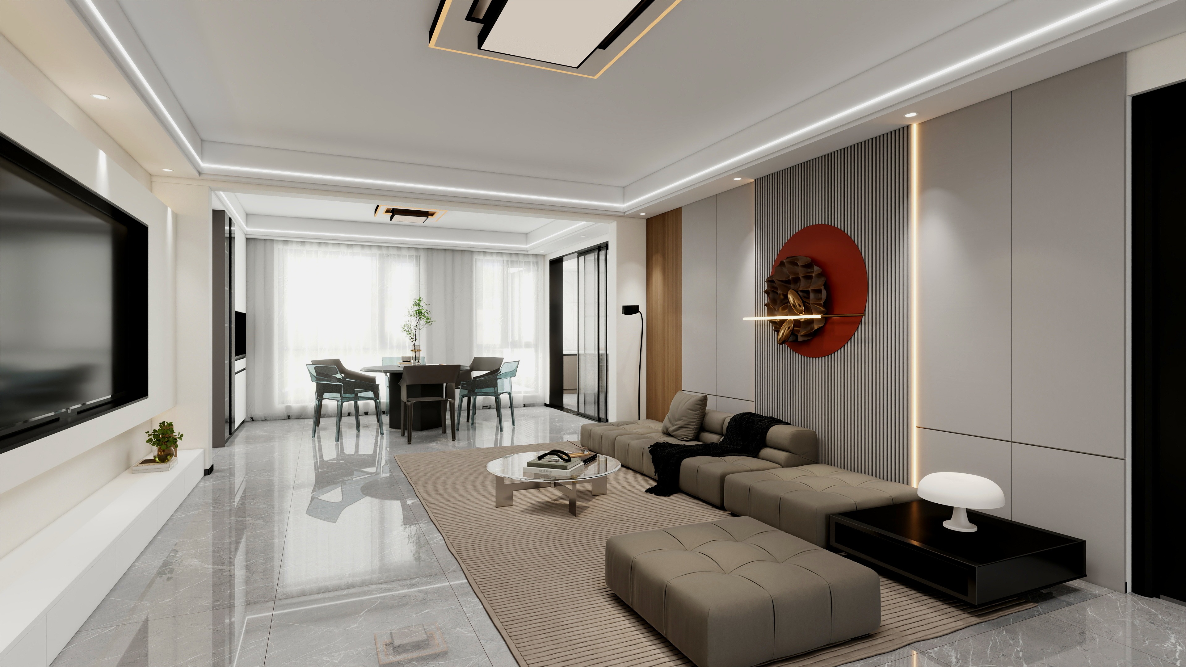 夏茂容-现代简约163㎡-装修设计方案