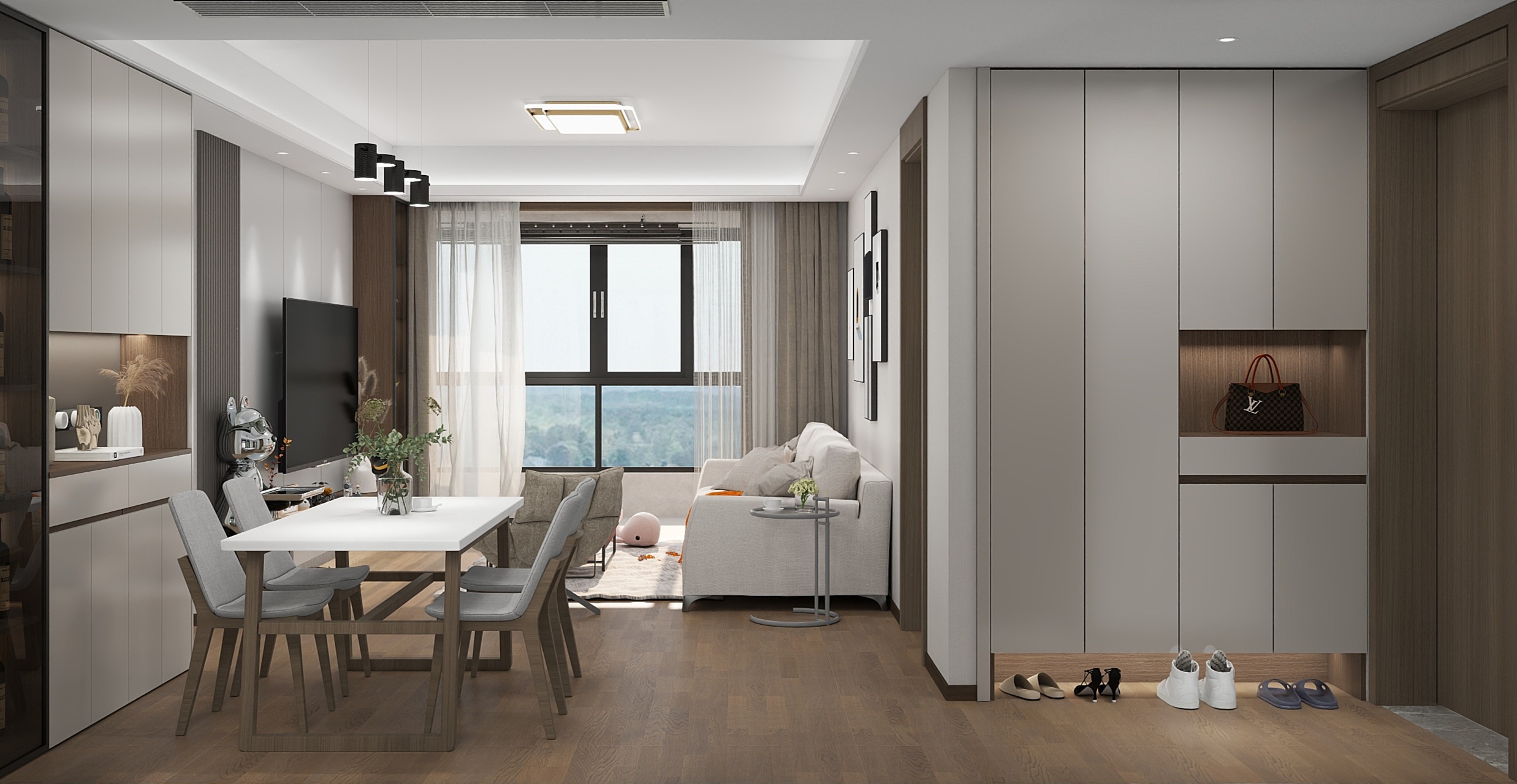 盼盼整木家居-卓越晴翠9-303.dwg-装修设计方案