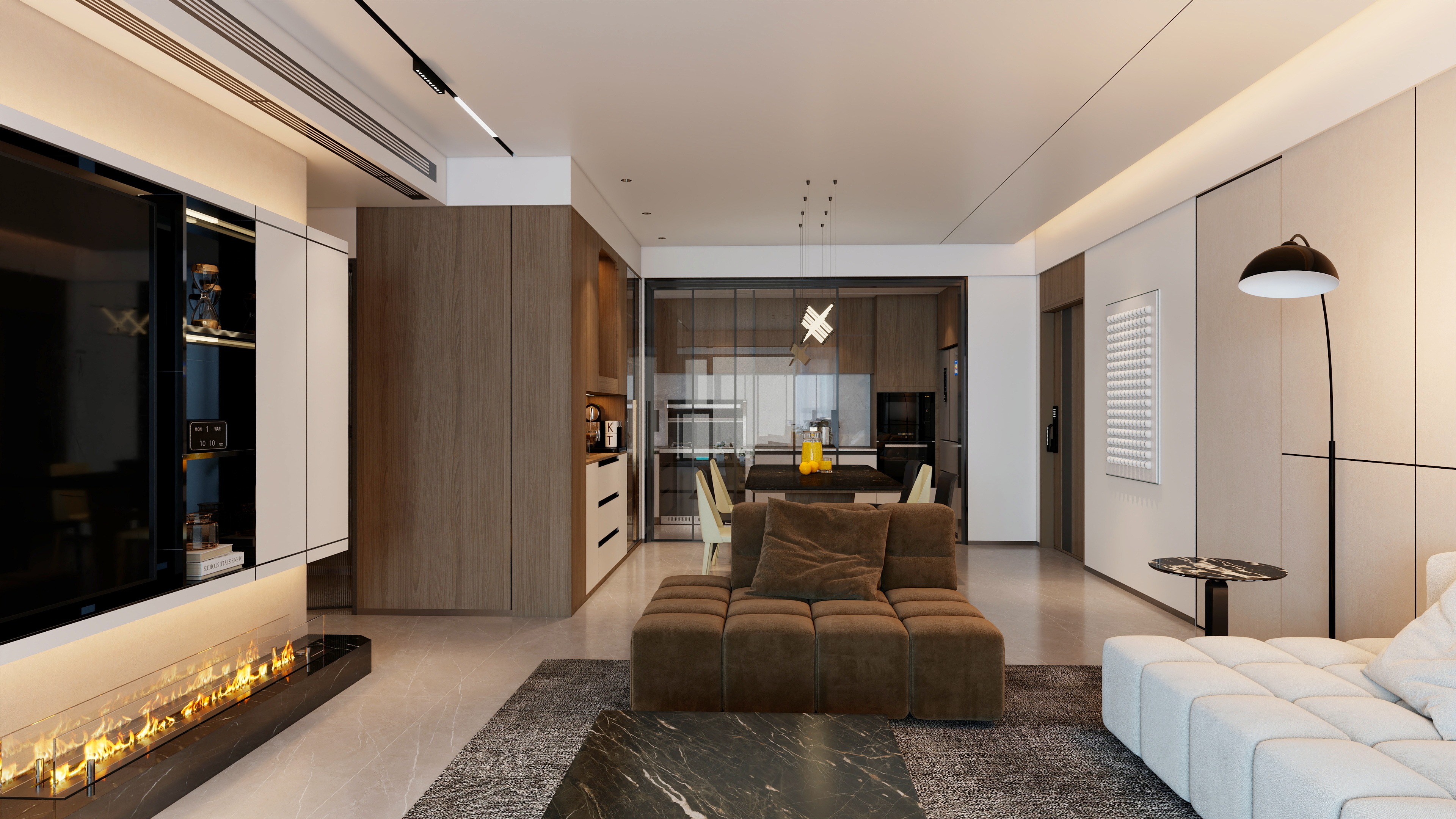 长方体装饰-阿龙-俯山郡混搭165㎡5室装修效果图