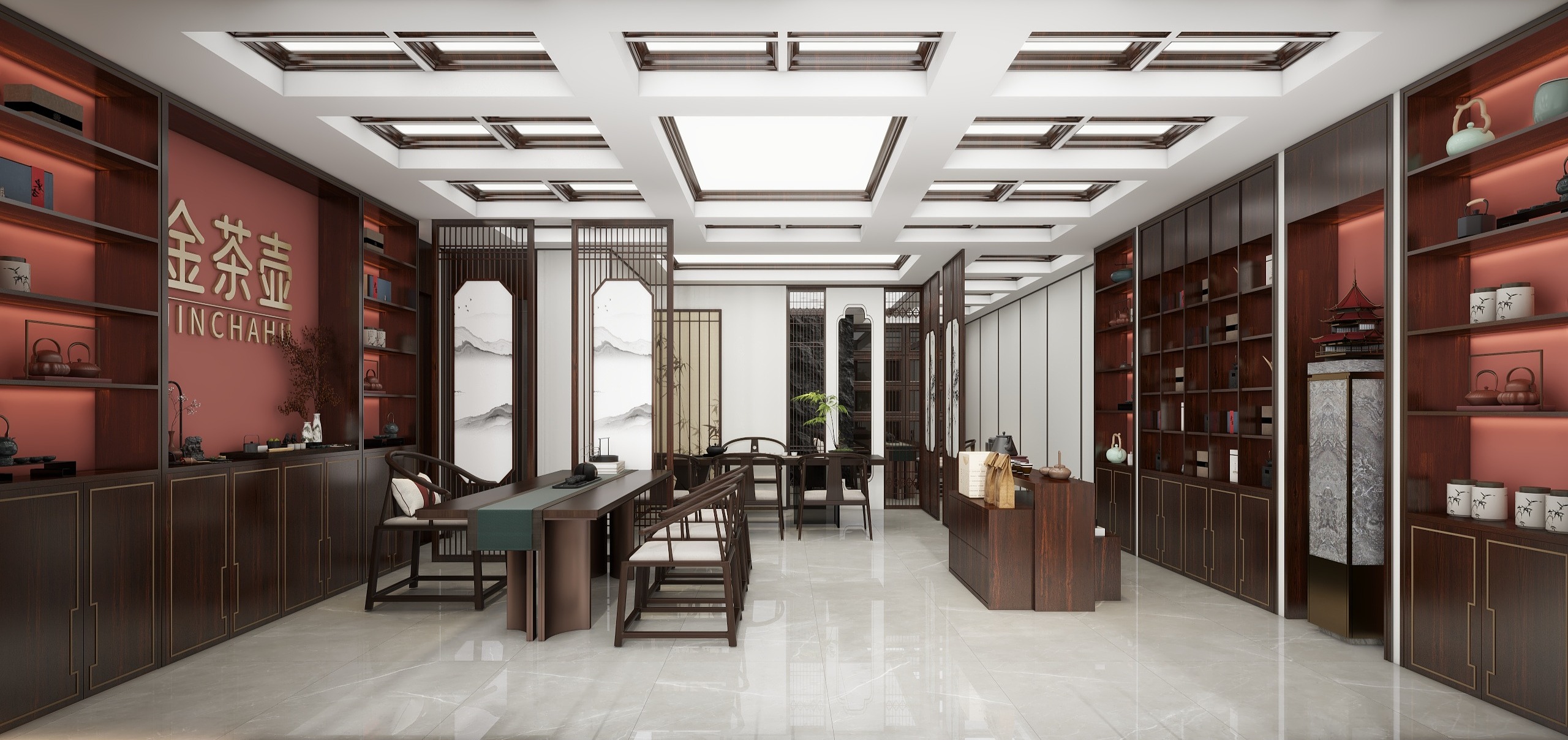 设计改变生活001-茶叶店茶楼-装修设计方案