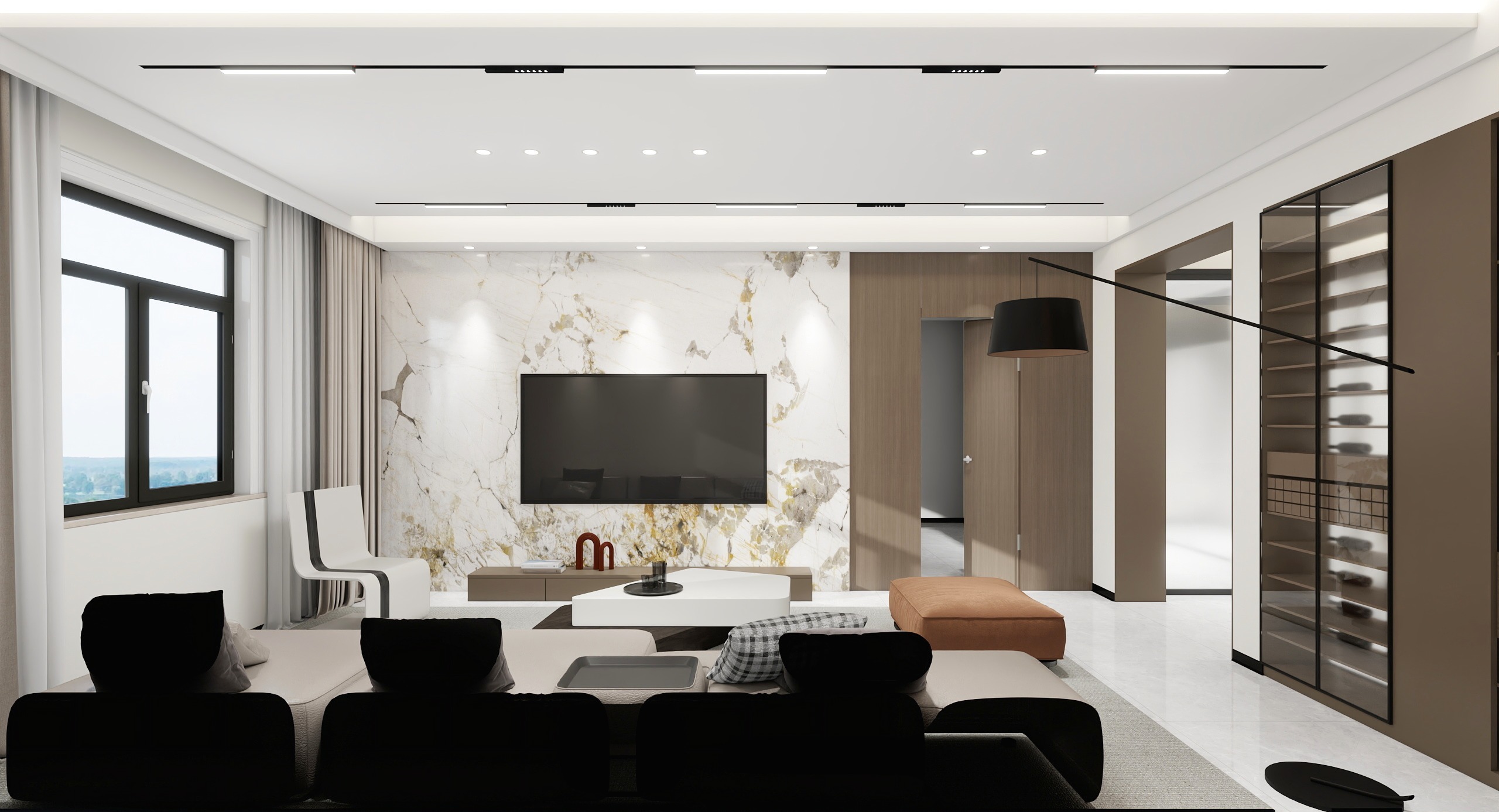 設享空间设计孙涛-96㎡1室-装修设计方案