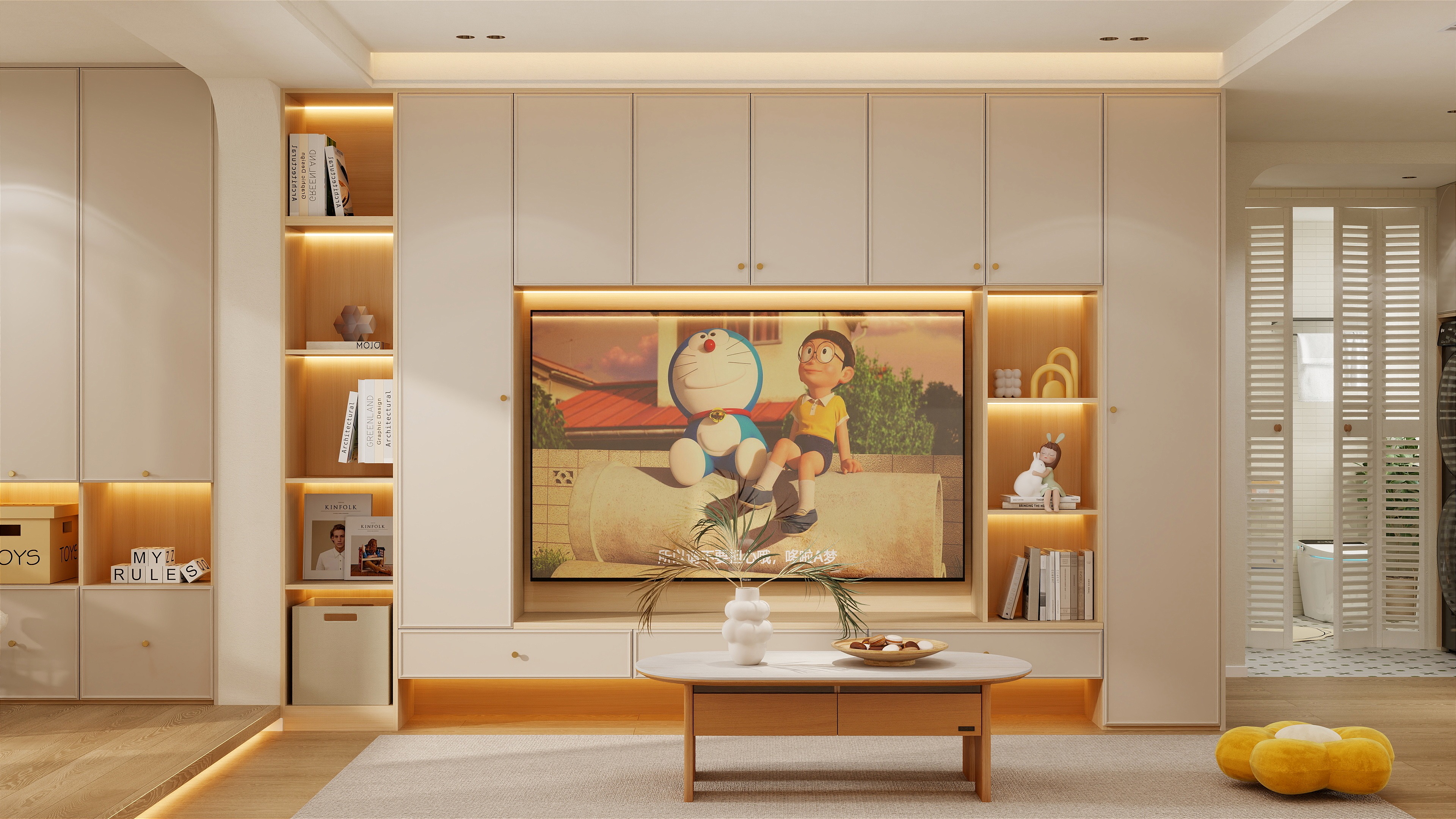 陈711-9月品牌-原木奶油装修效果图