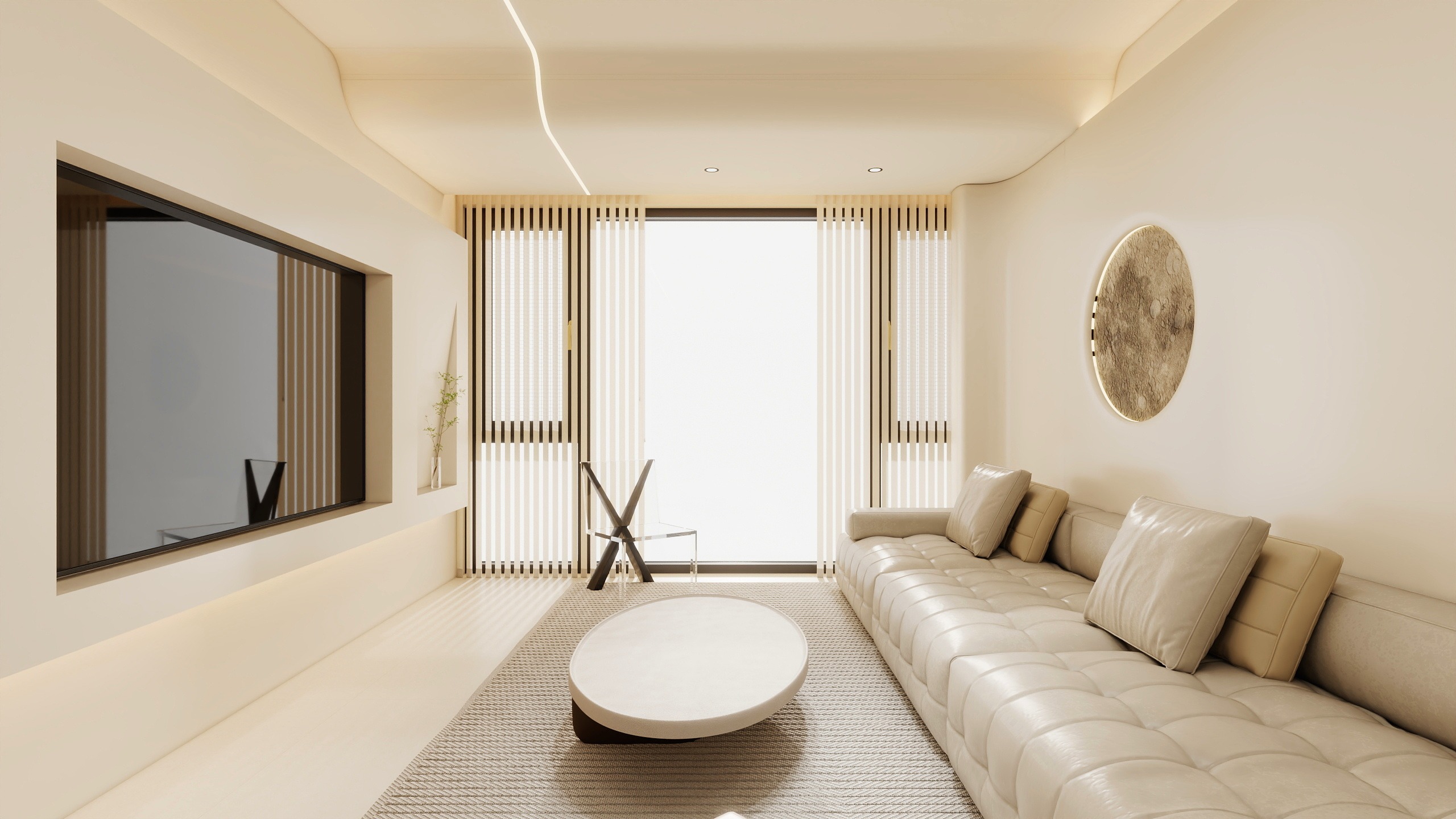 萤飞秋叶随-奶油风装修效果图