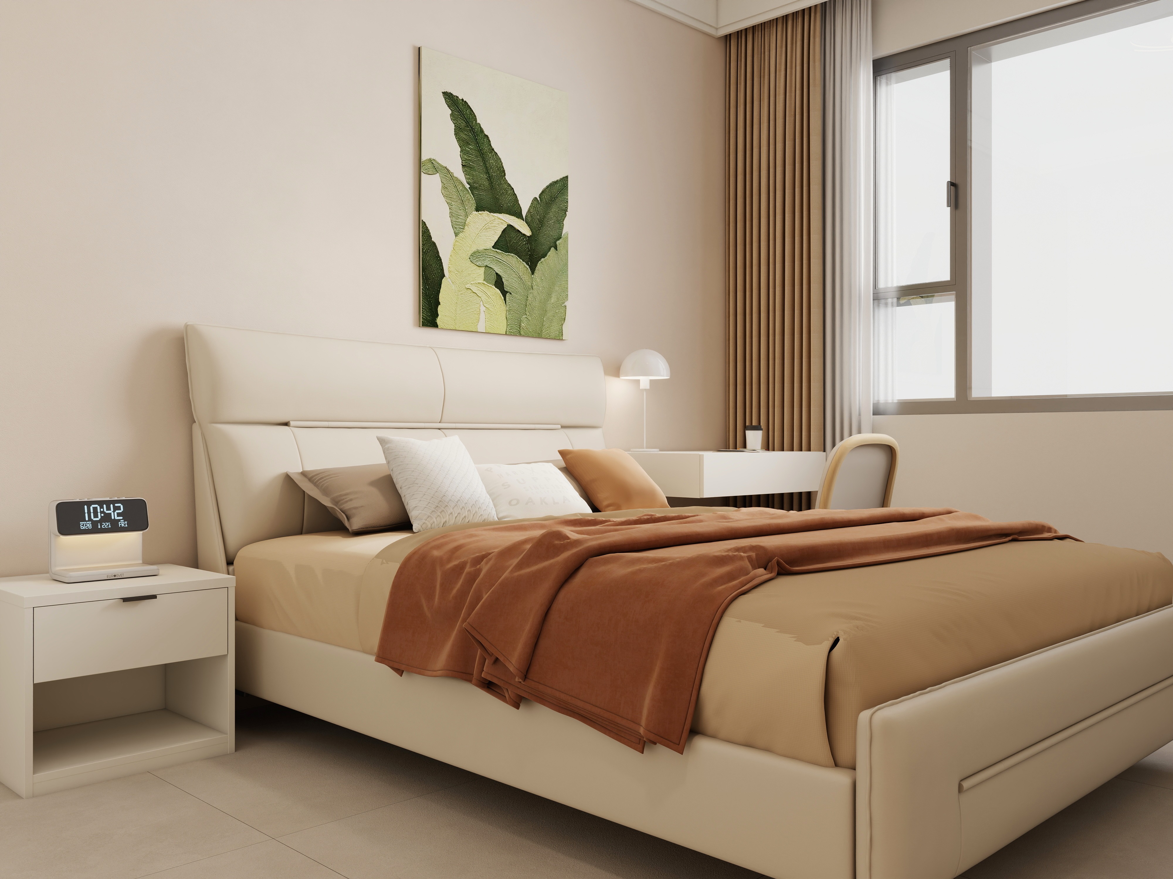 李佳洋-星泓帝景95平奶油原木风3室装修效果图