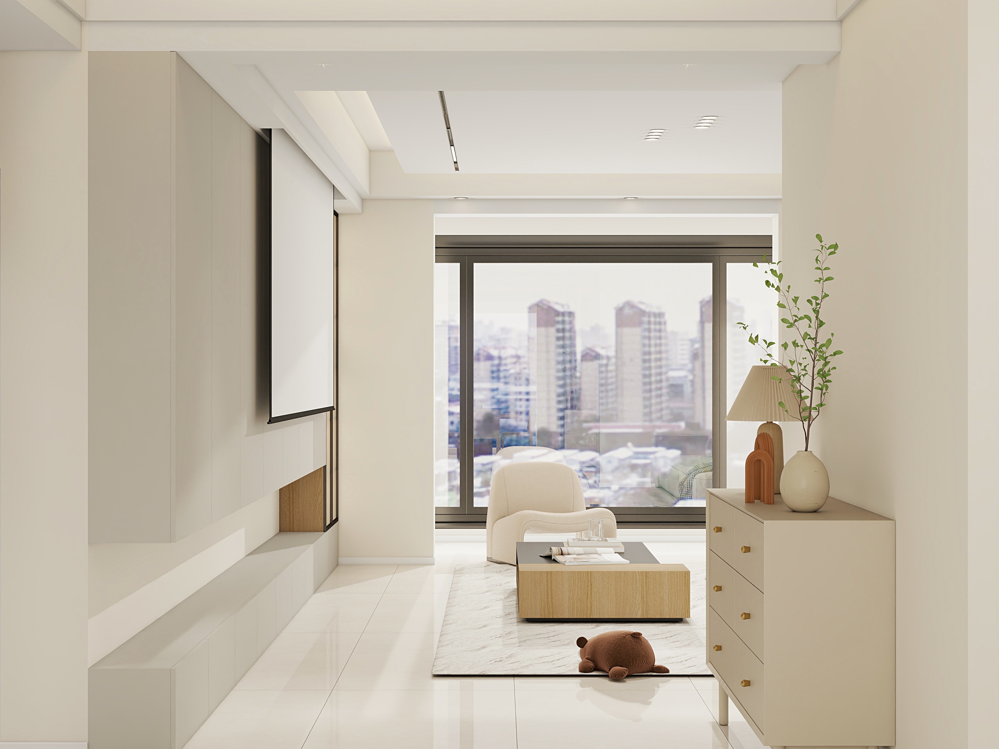 李林-侘寂152㎡4室装修效果图