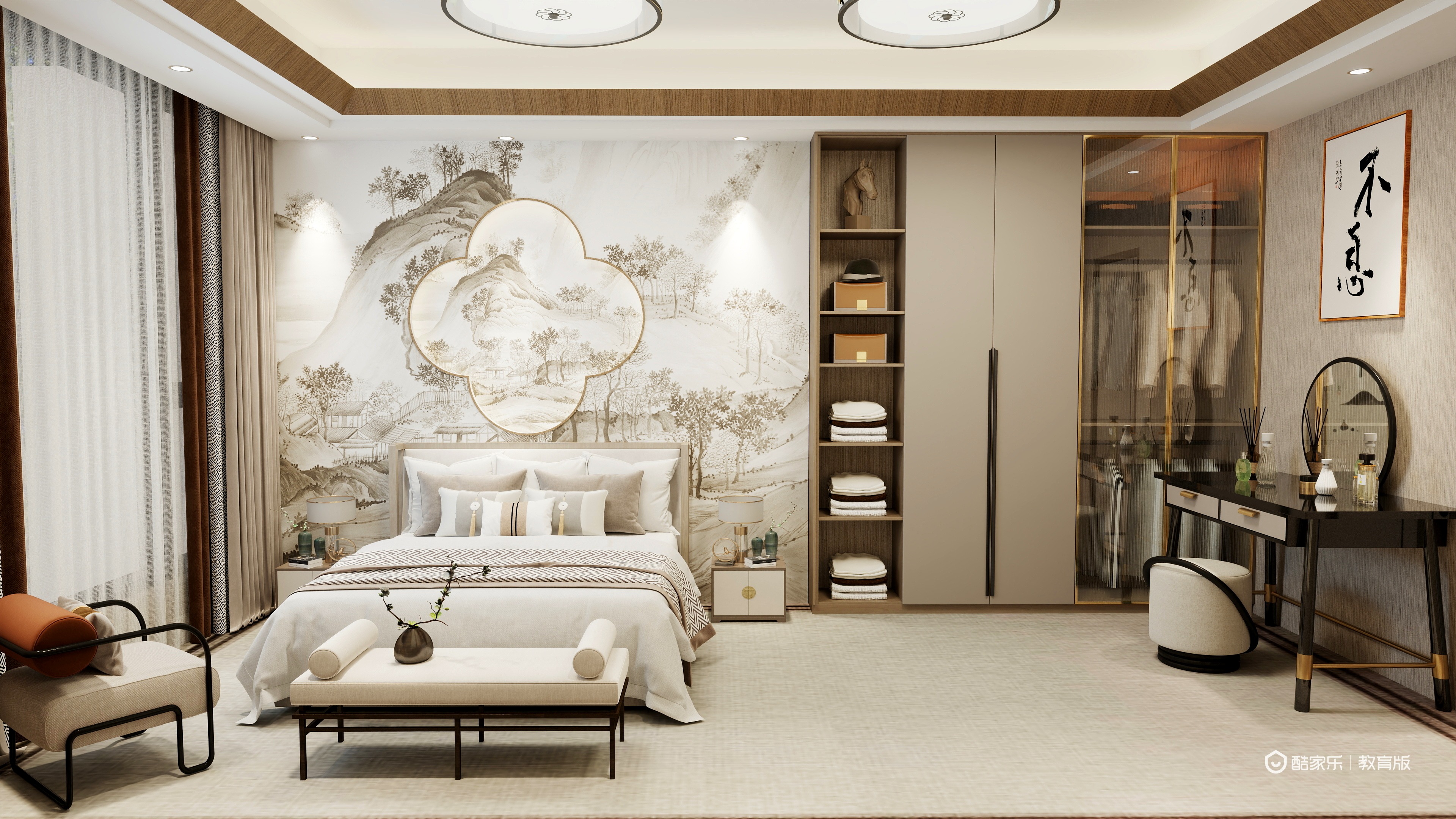 罗星莉-雅韵华居一层次卧装修效果图第1张