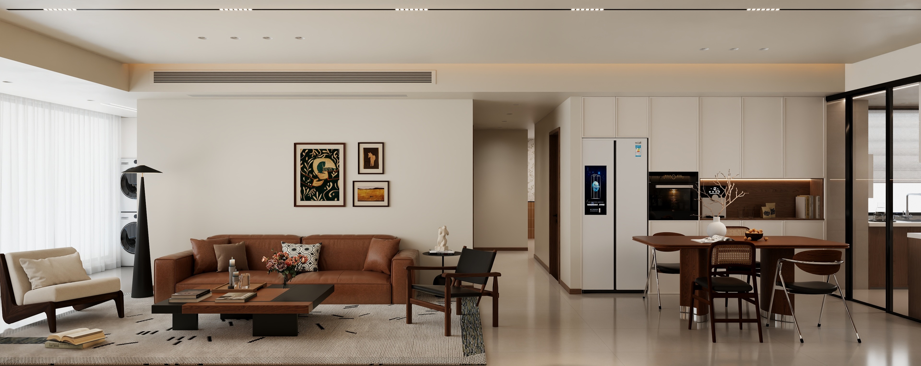 吴爽-【汉江】—124m²中古风格-装修设计方案