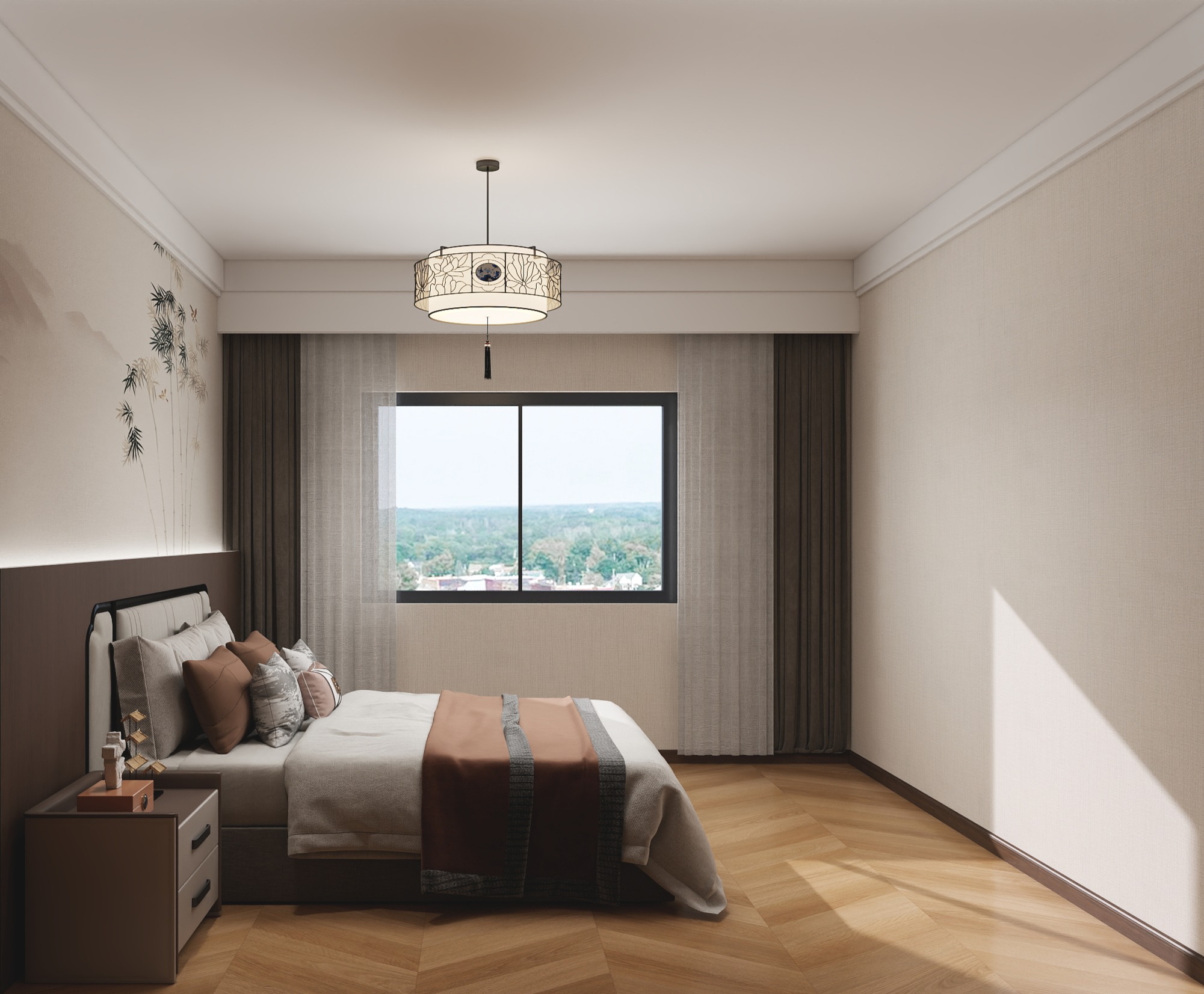 圆梦设计-锦绣华城147㎡3室装修效果图