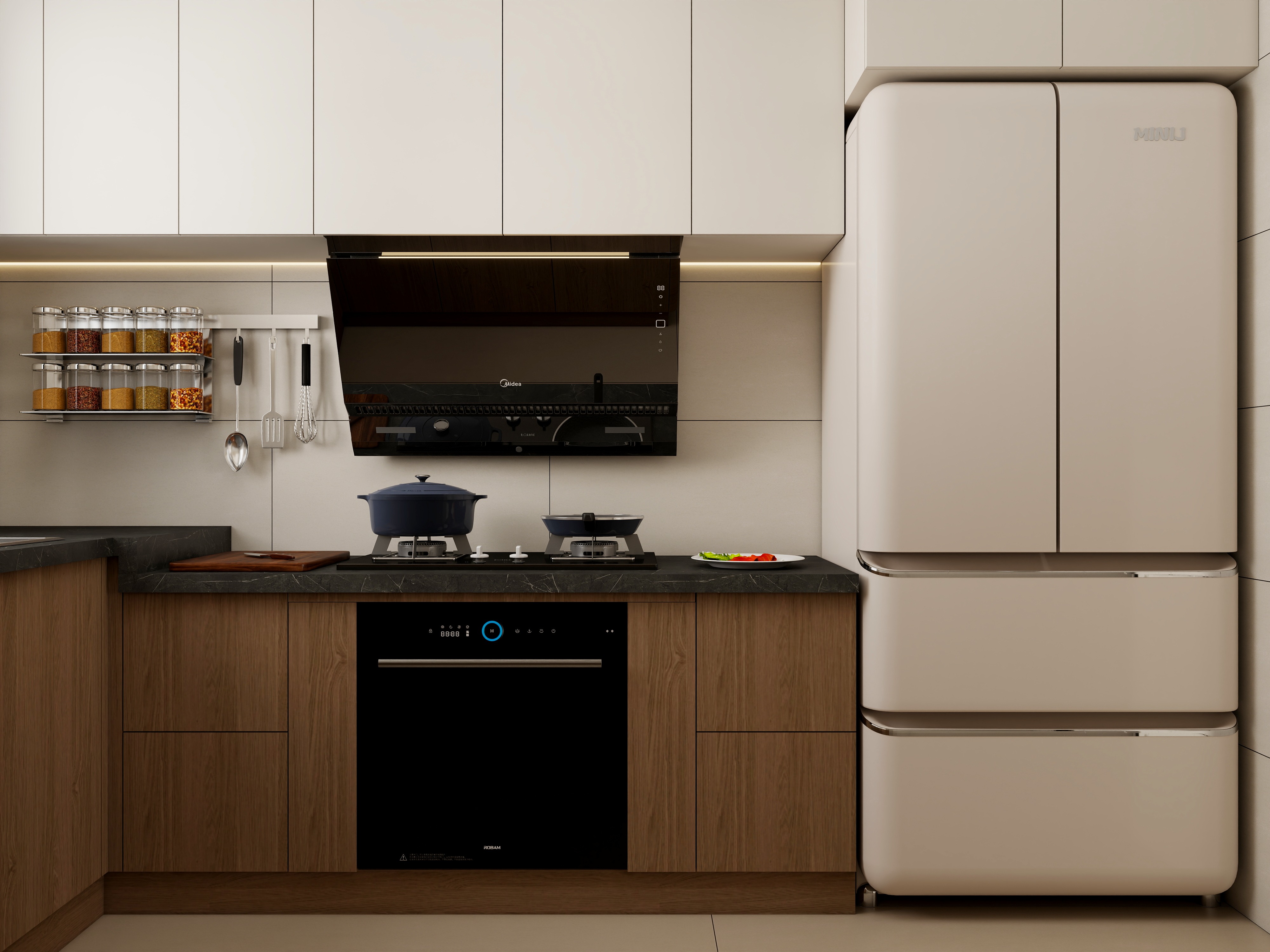 李佳洋-瑞仕尚城117平新中式3室装修效果图