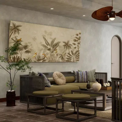 Living Room | Urban Jungle Retreat