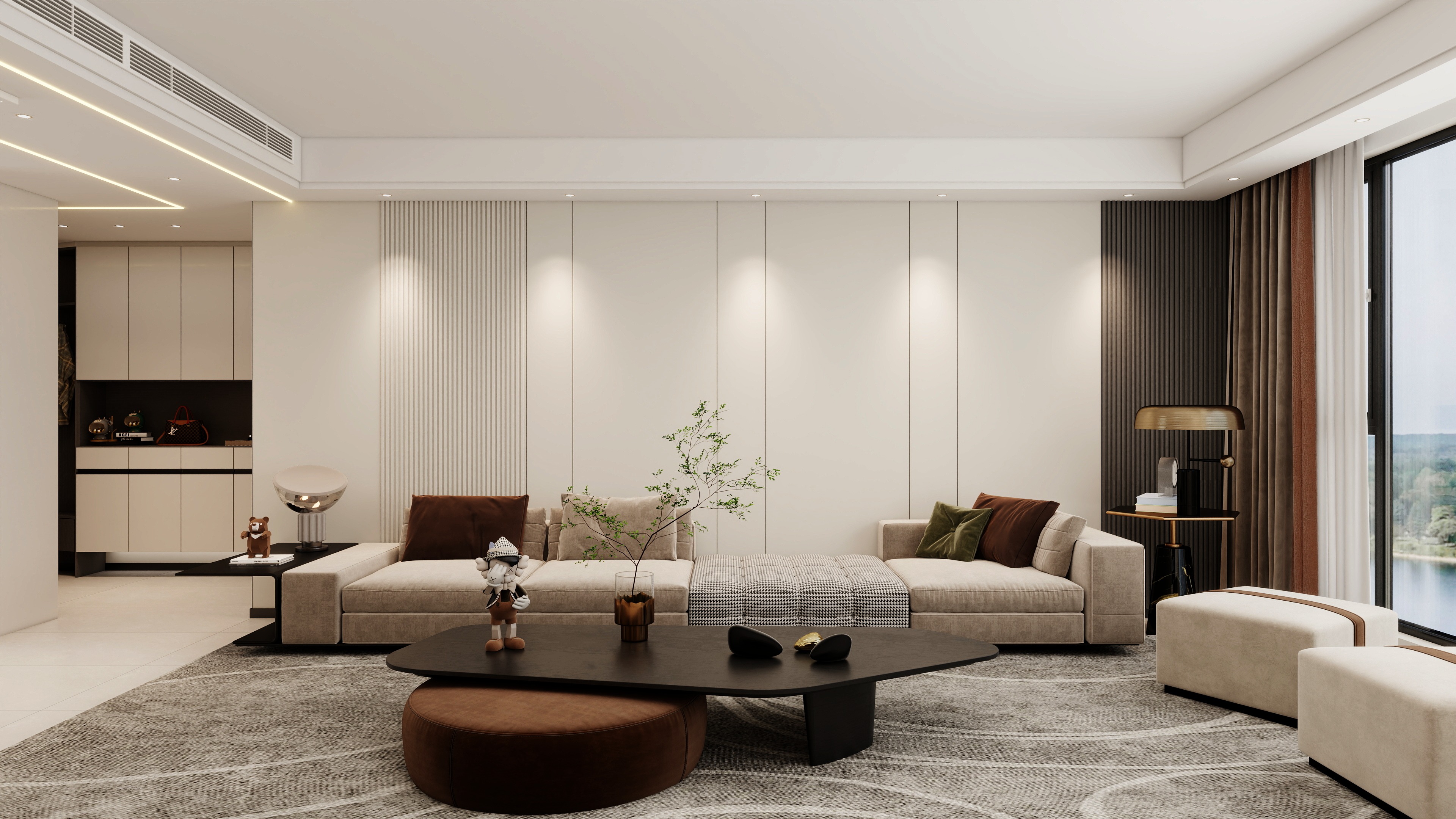 设计丨张超杰-志诚如意天境现代风三室两厅-装修设计方案