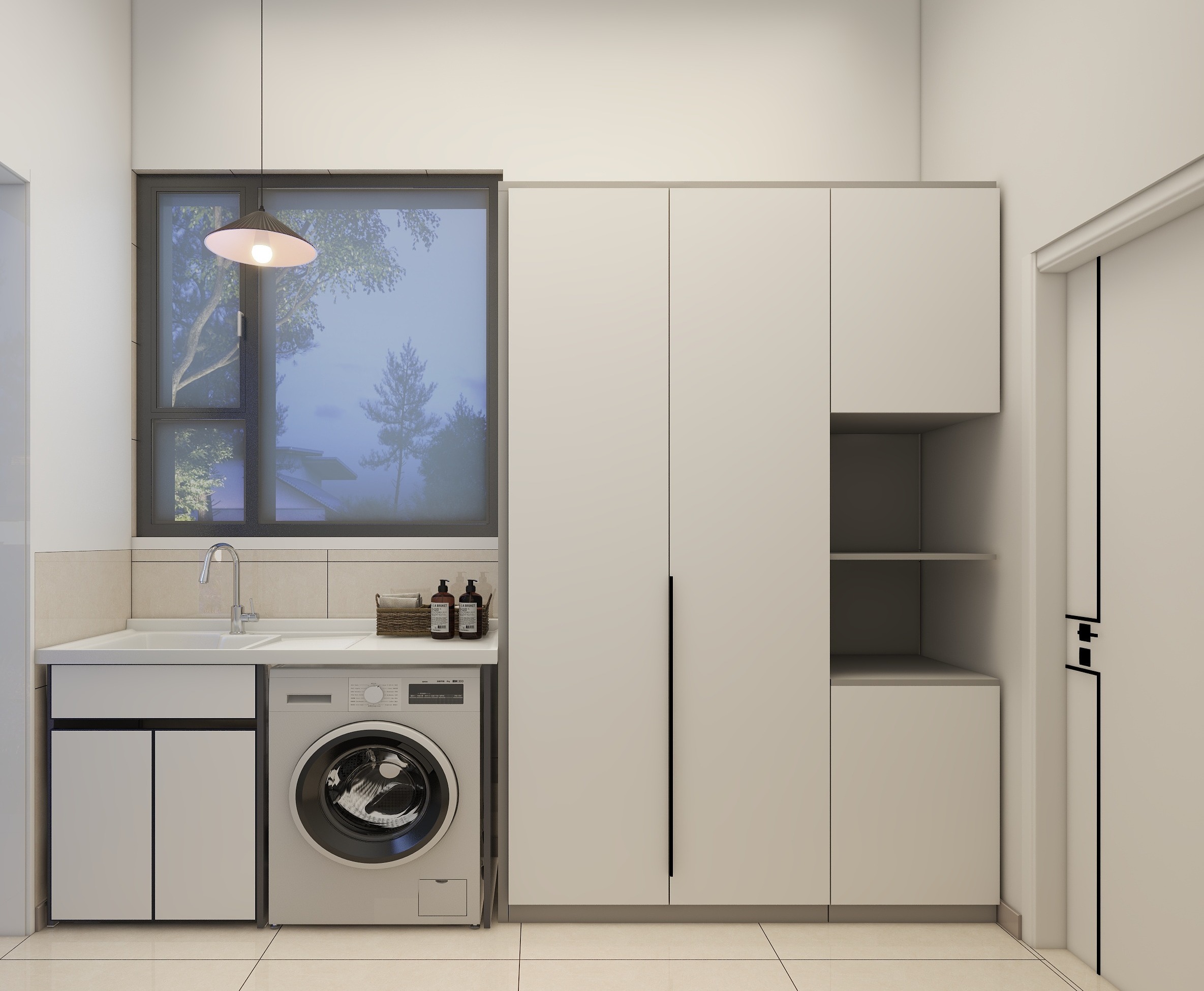 雨夜烧火-自建房卫生间改造-装修设计方案