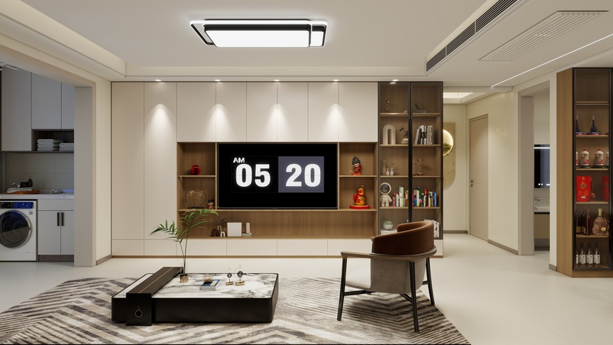 魏涛-怡和书香苑-5期120㎡3室装修效果图
