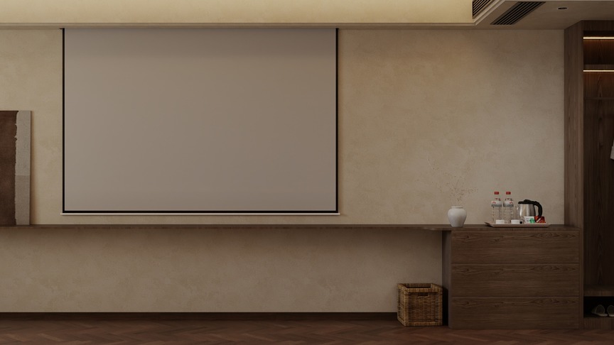 设计师stacey-5.12-民宿-悬浮顶双床房3号装修效果图