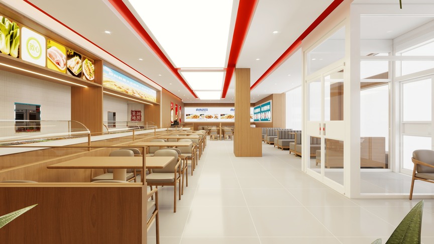 张庆杰uwdF-快餐店装修效果图