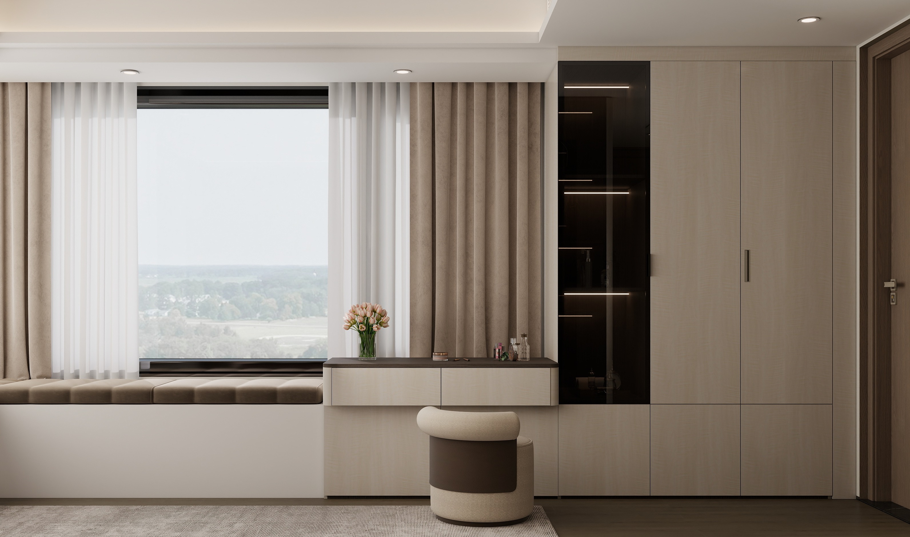 屿川家居-万科·三亚湾-189㎡-户型方案装修效果图